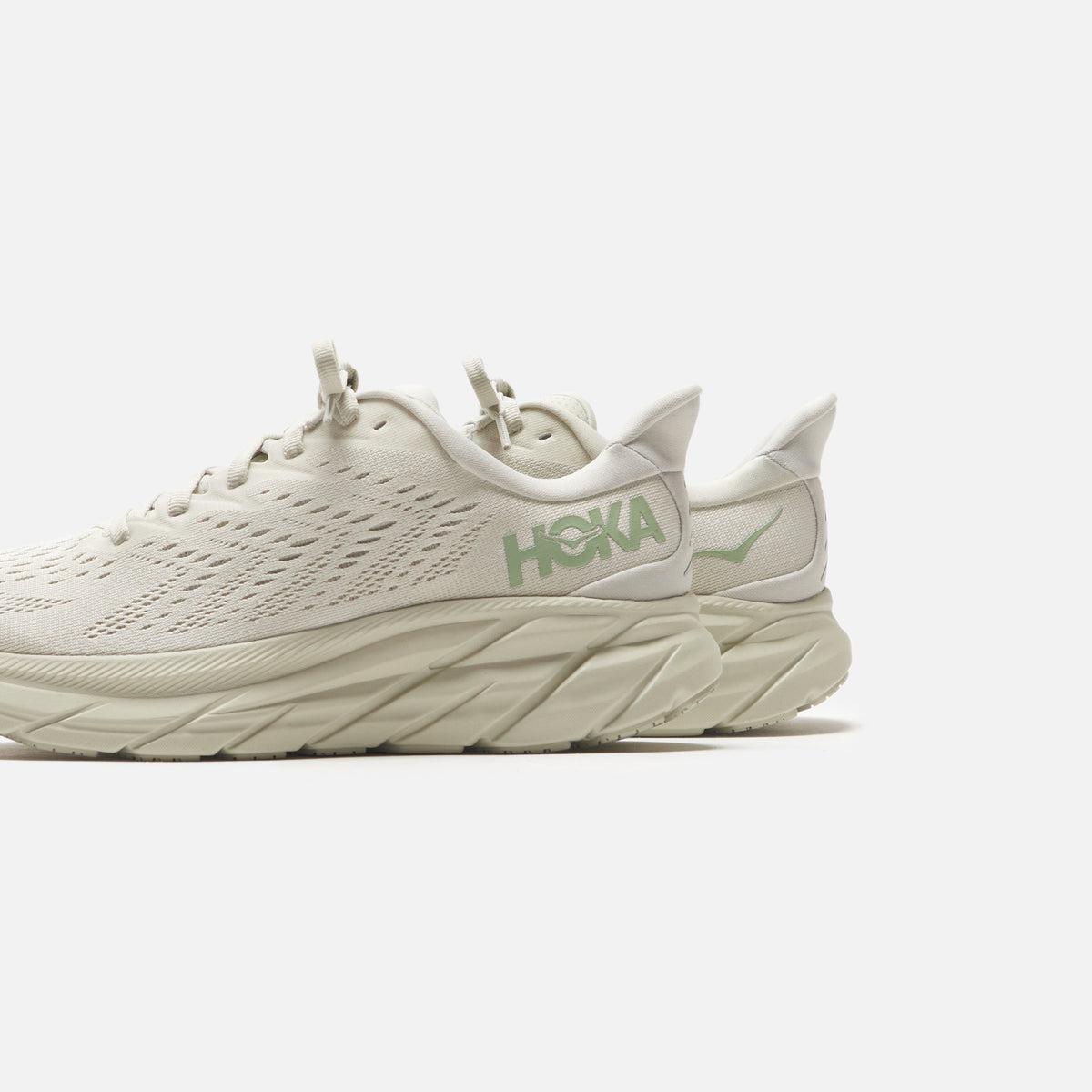 Hoka Wmns Clifton 8 - Smoke Green / Celadon Tint