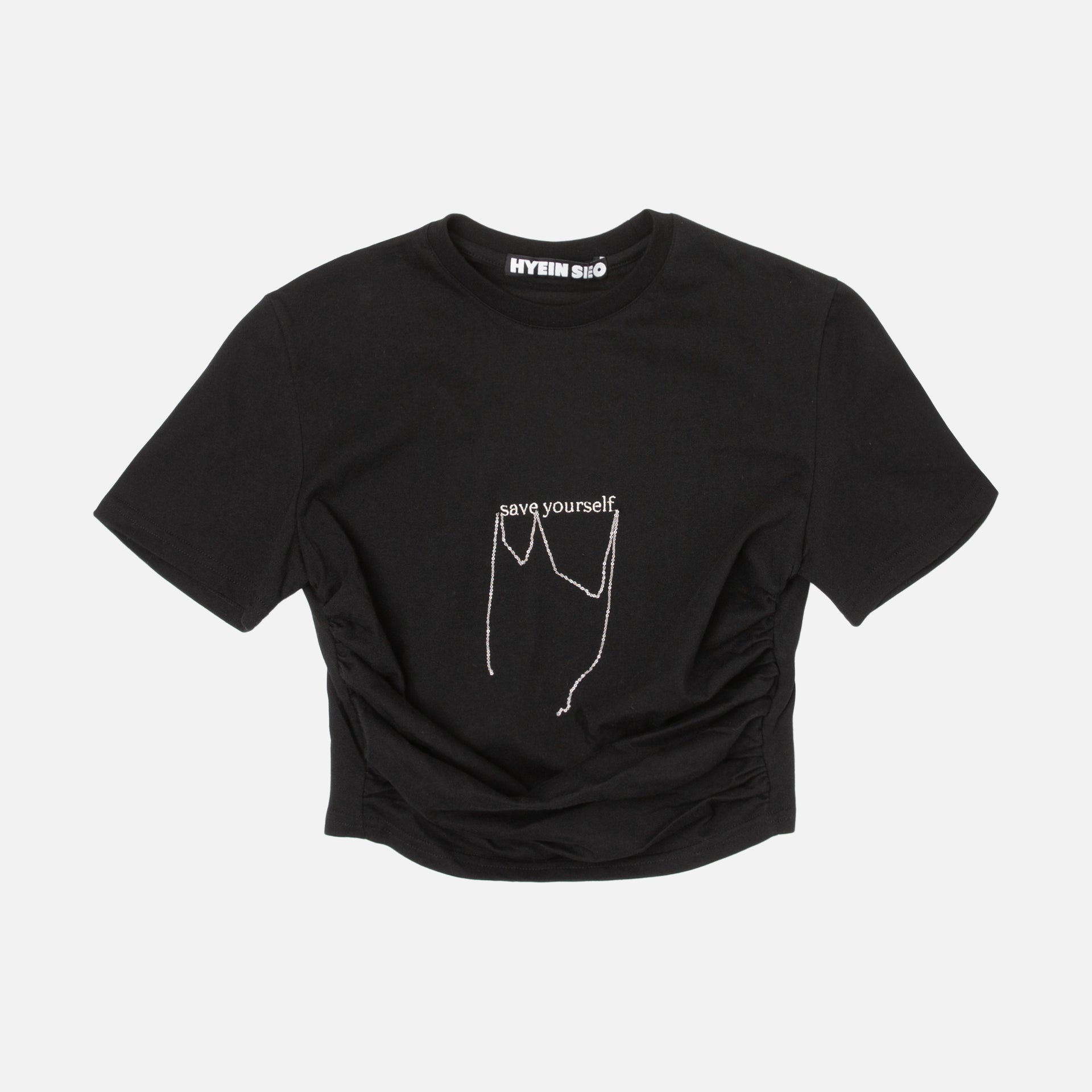Hyein Seo Cropped Top - Black