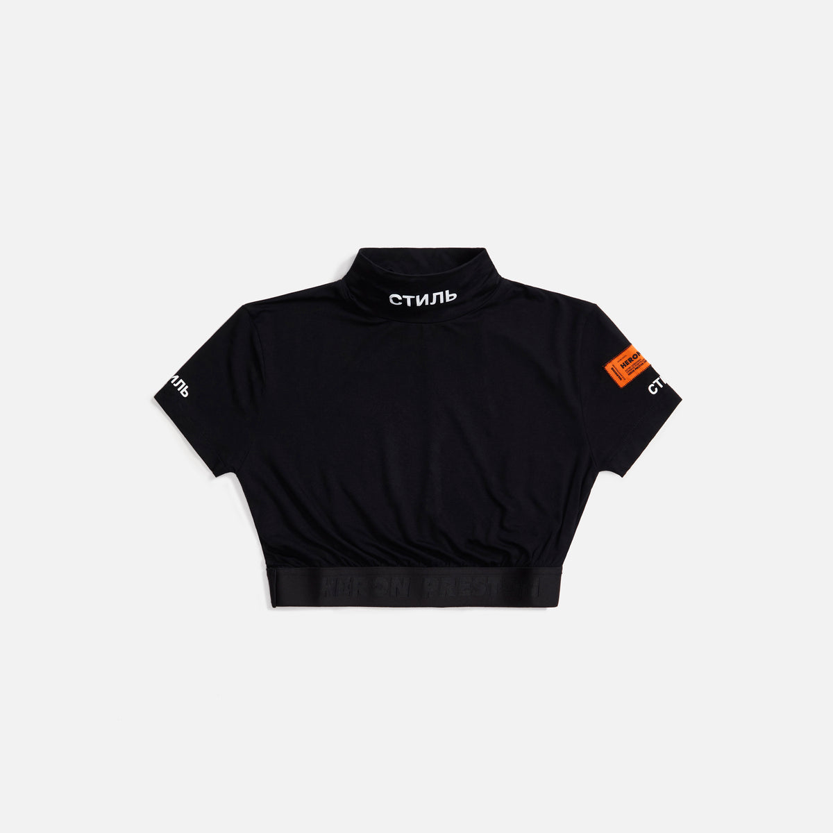 Heron Preston Turtleneck Crop - Black