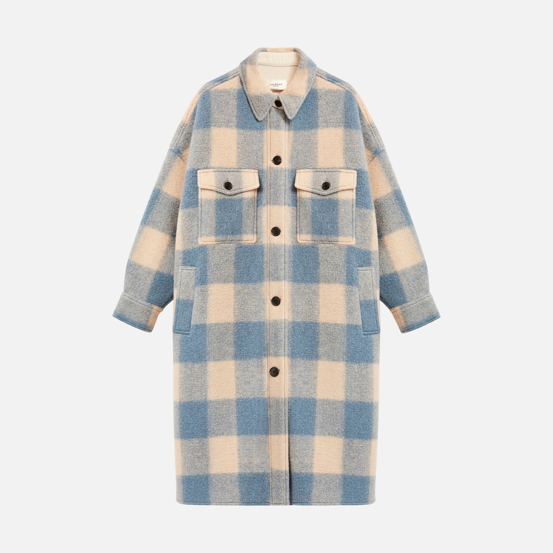 Isabel Marant Etoile Fontizi Plaid Jacket - Blue
