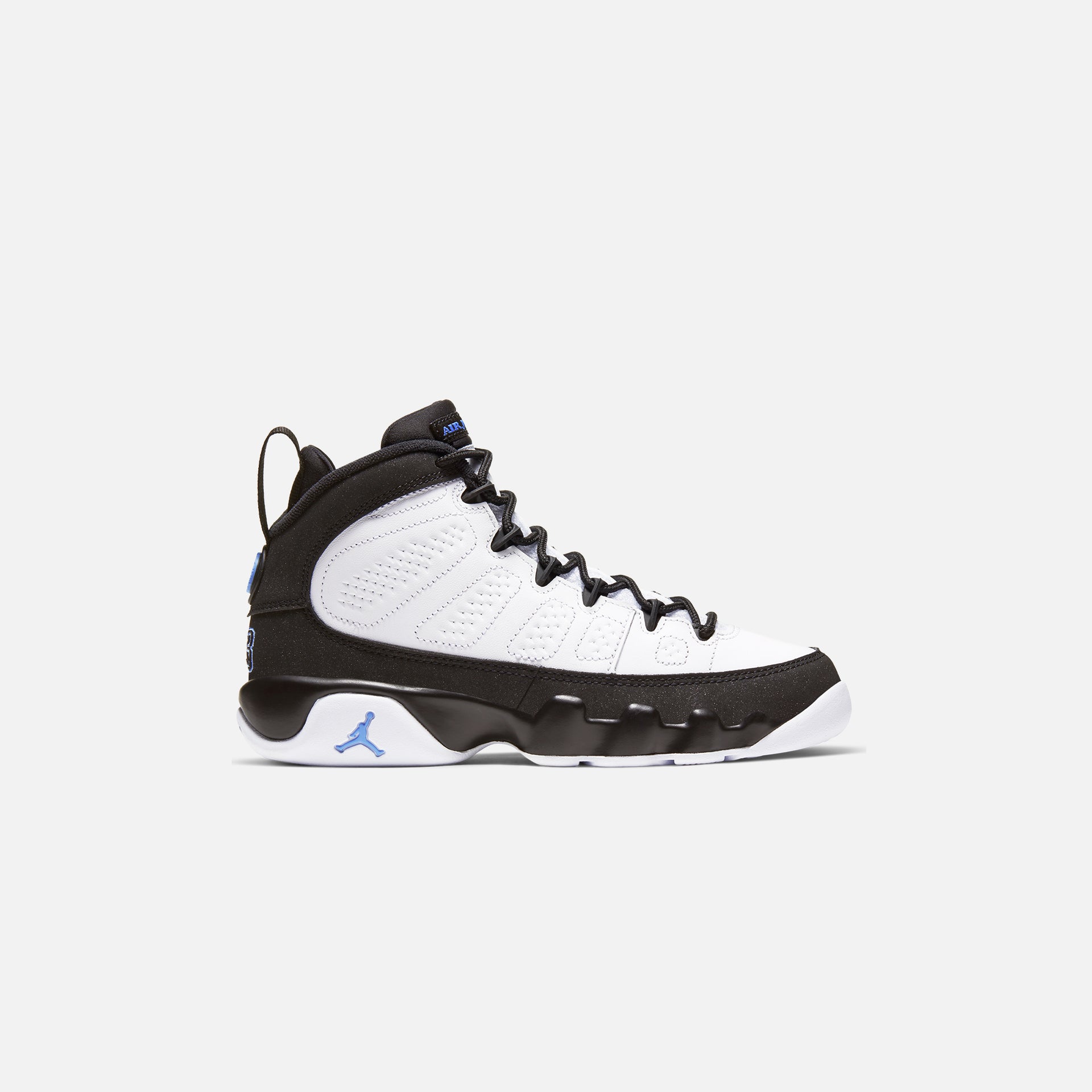 Nike Air Jordan Grade School Retro 9 - White / University Blue / Black