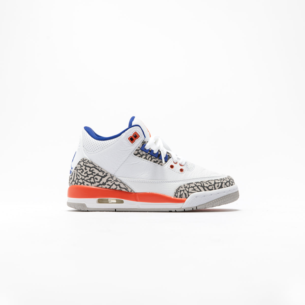Nike GS Air Jordan 3 Retro - White / Orange / Grey / Royal