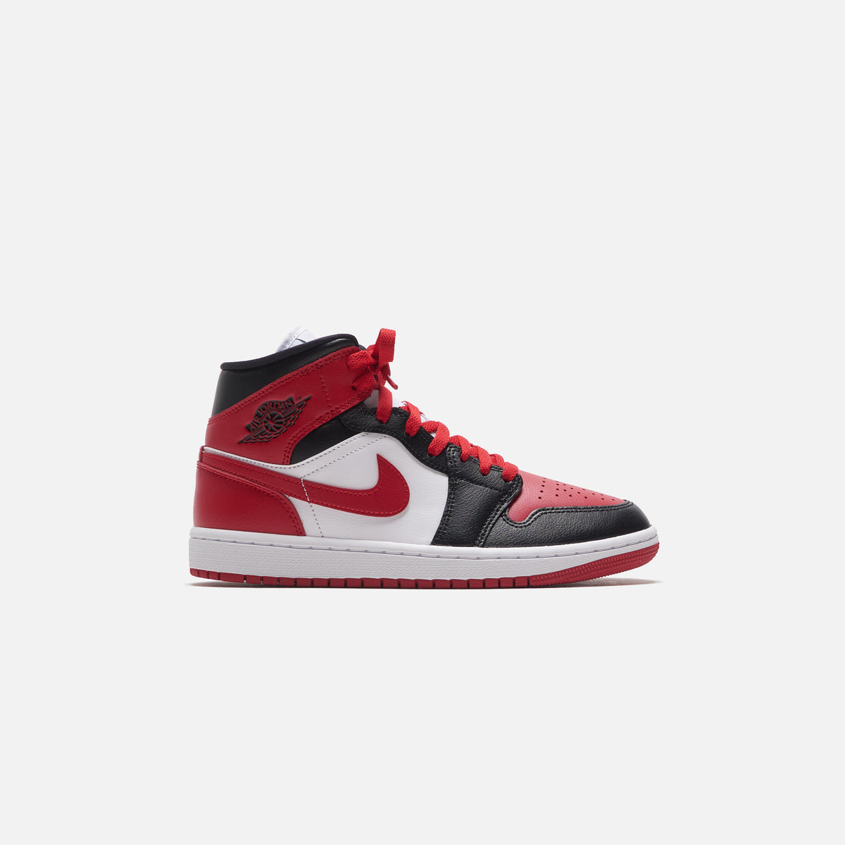 Nike Air Jordan Wmns 1 Mid - Black / Fire Red / White