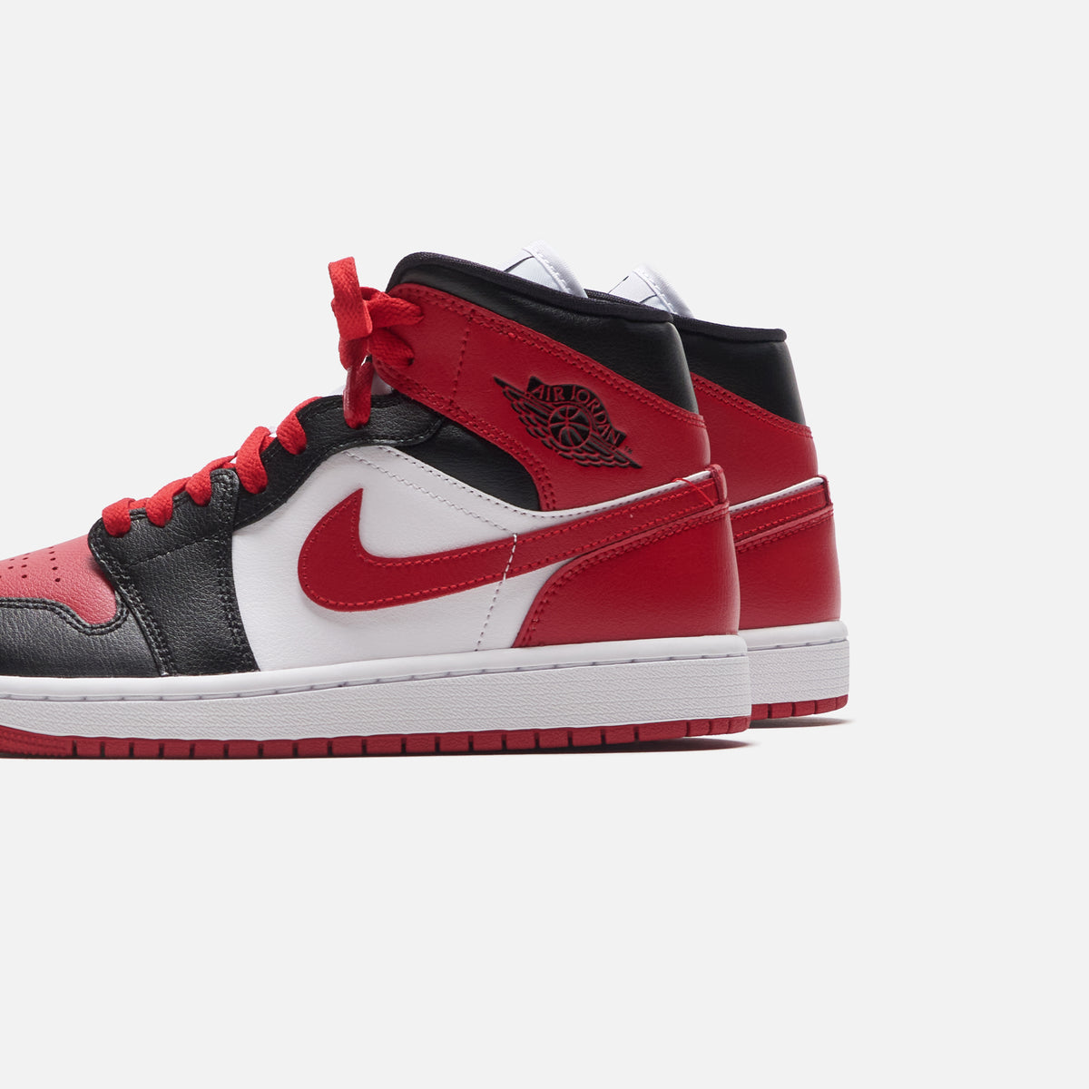 Nike Air Jordan Wmns 1 Mid - Black / Fire Red / White