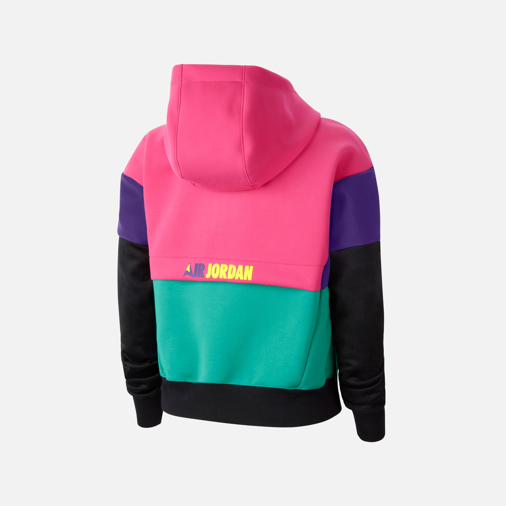 Nike Air Jordan WMNS Mtns Fleece Hoodie - Watermelon / Court Purple / Neptune Green / Lemon Venom