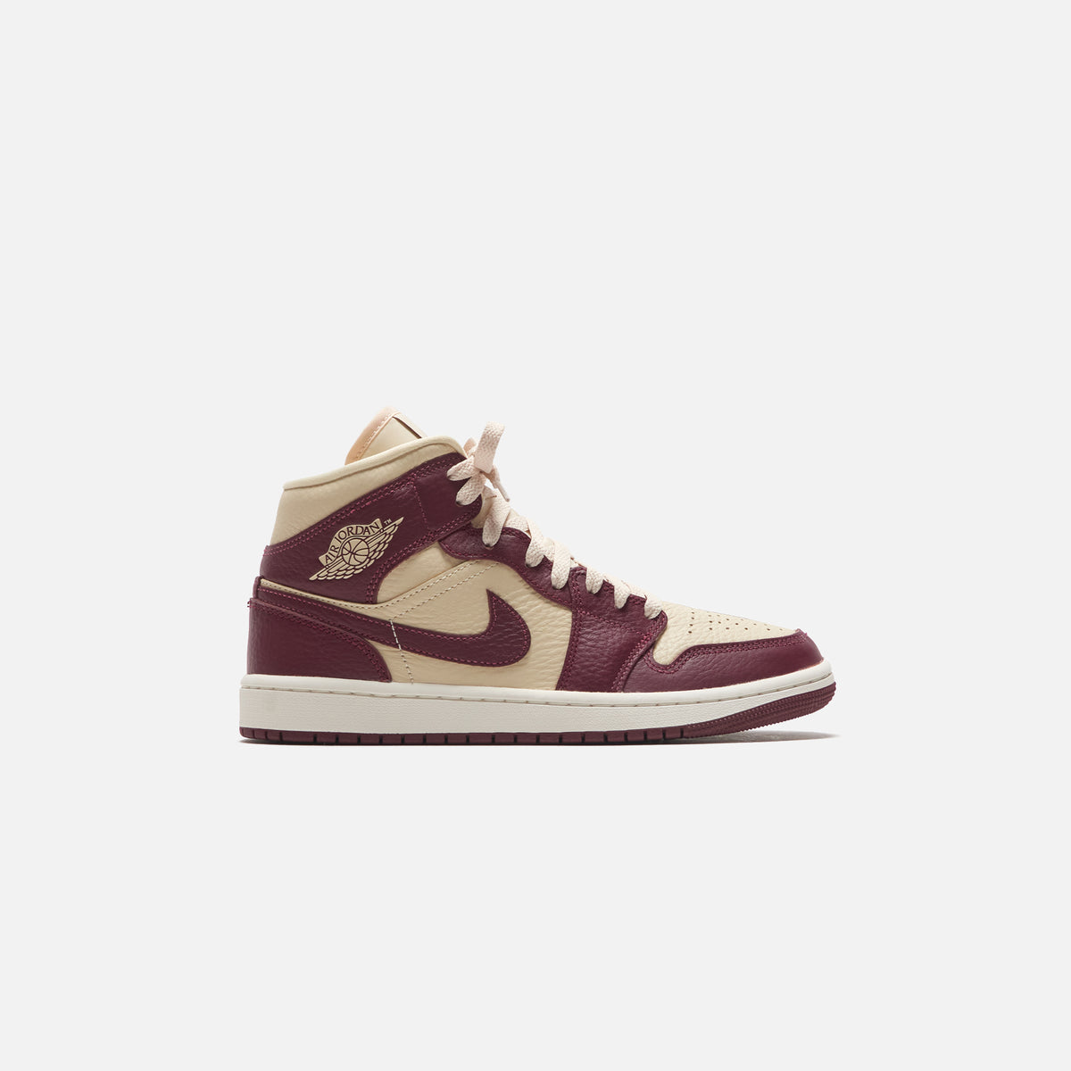 Nike Wmns Air Jordan 1 Mid SE - Beach / Cherrywood Red / Sail
