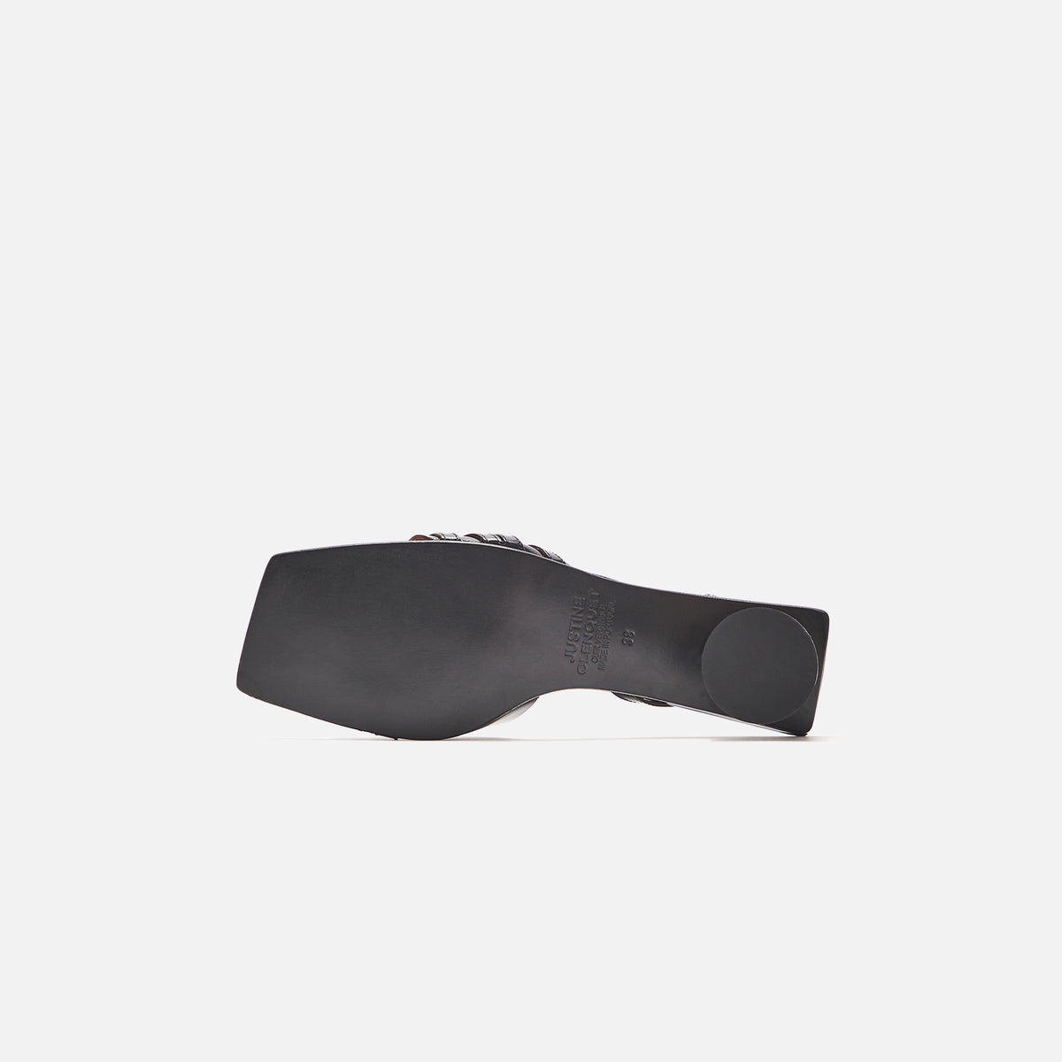 Justine Clenquet Patent Sandals - Drew Black