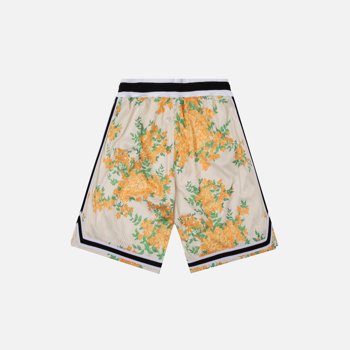John Elliott Basketball Short - Ivory Bougainvillea
