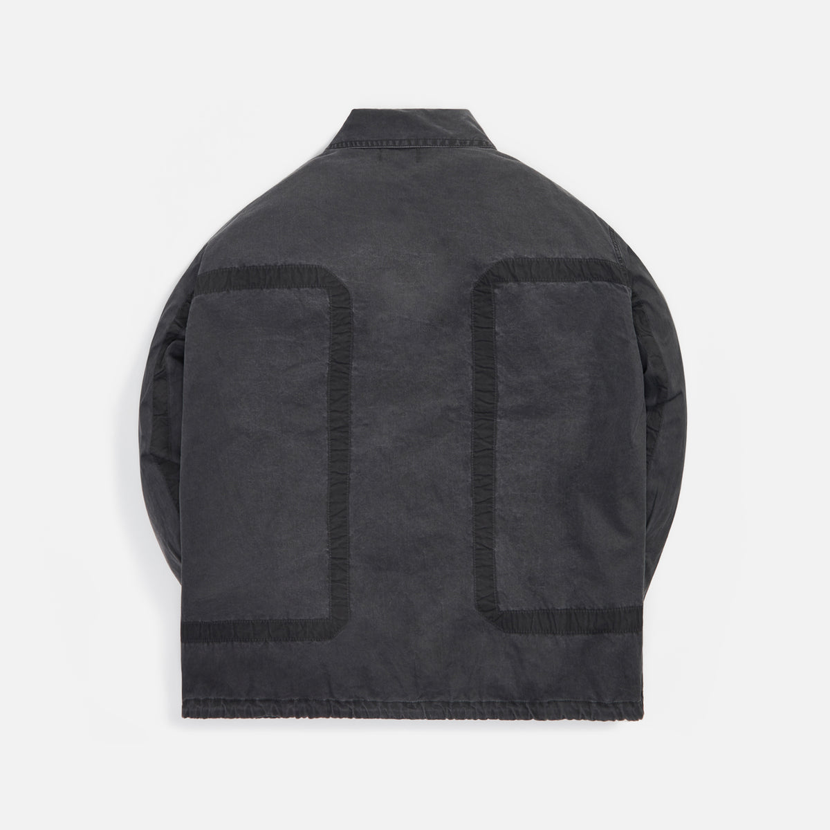 John Elliott Cotton Poplin Frame II Snap Overshirt - Black