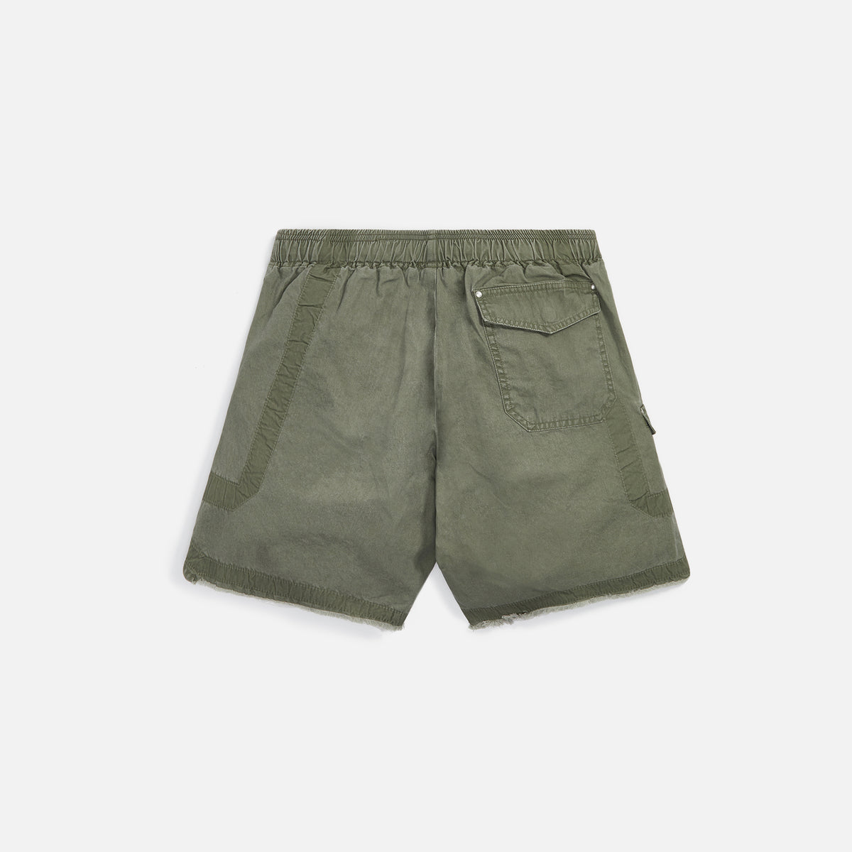 John Elliott Cotton Poplin Frame II Shorts - Olive