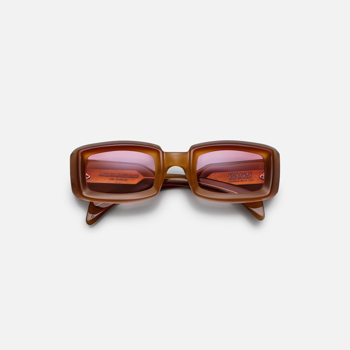 Jacques Marie Mage Runaway Frame Pink Gradient Lens Silver Hardware - Neopolitan