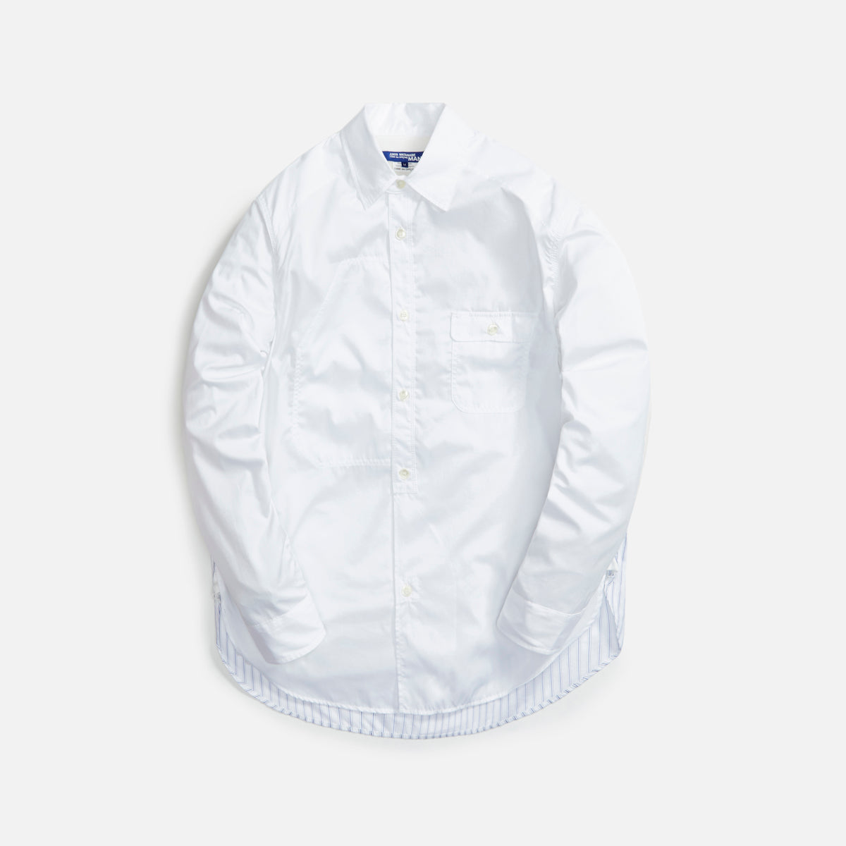 Junya Watanabe Man Cotton Chambray Twill Cotton Stripe Linen - Herringbone