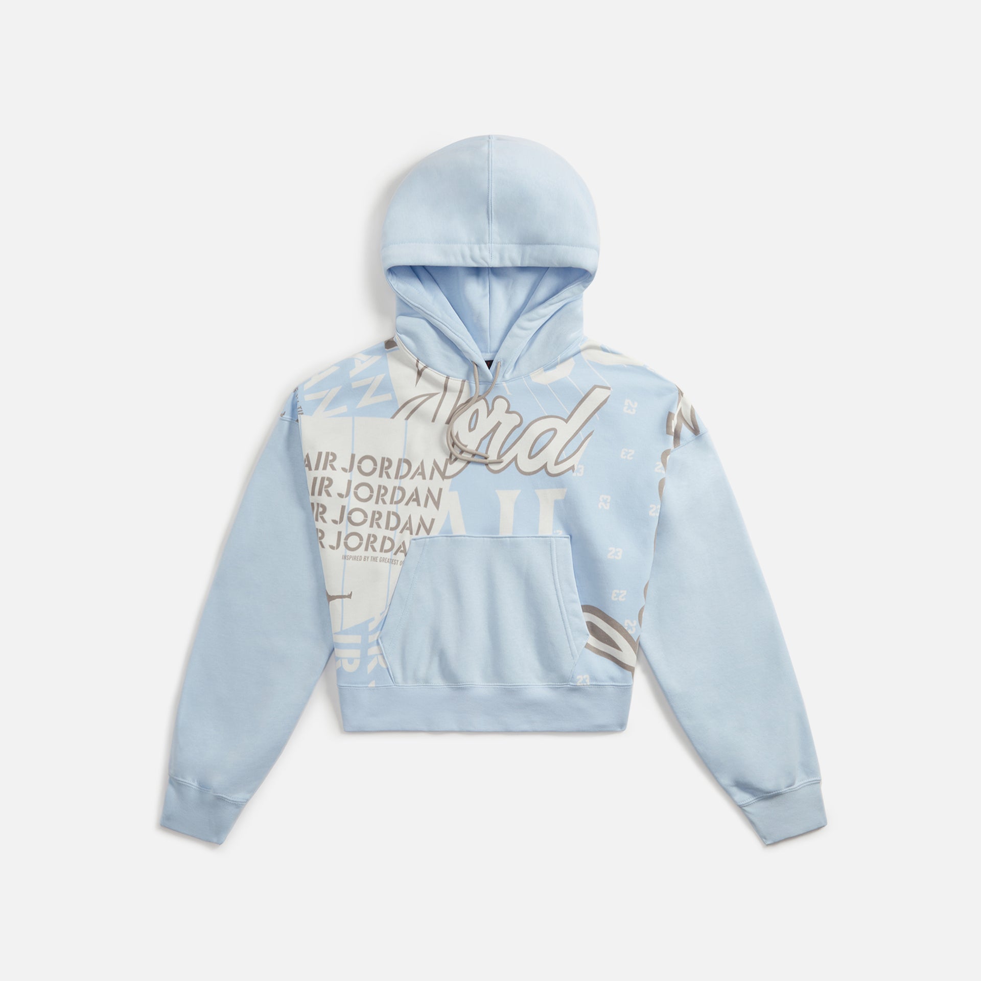 Nike Air Fleece All Over Print Hoodie Core - Celestine Blue
