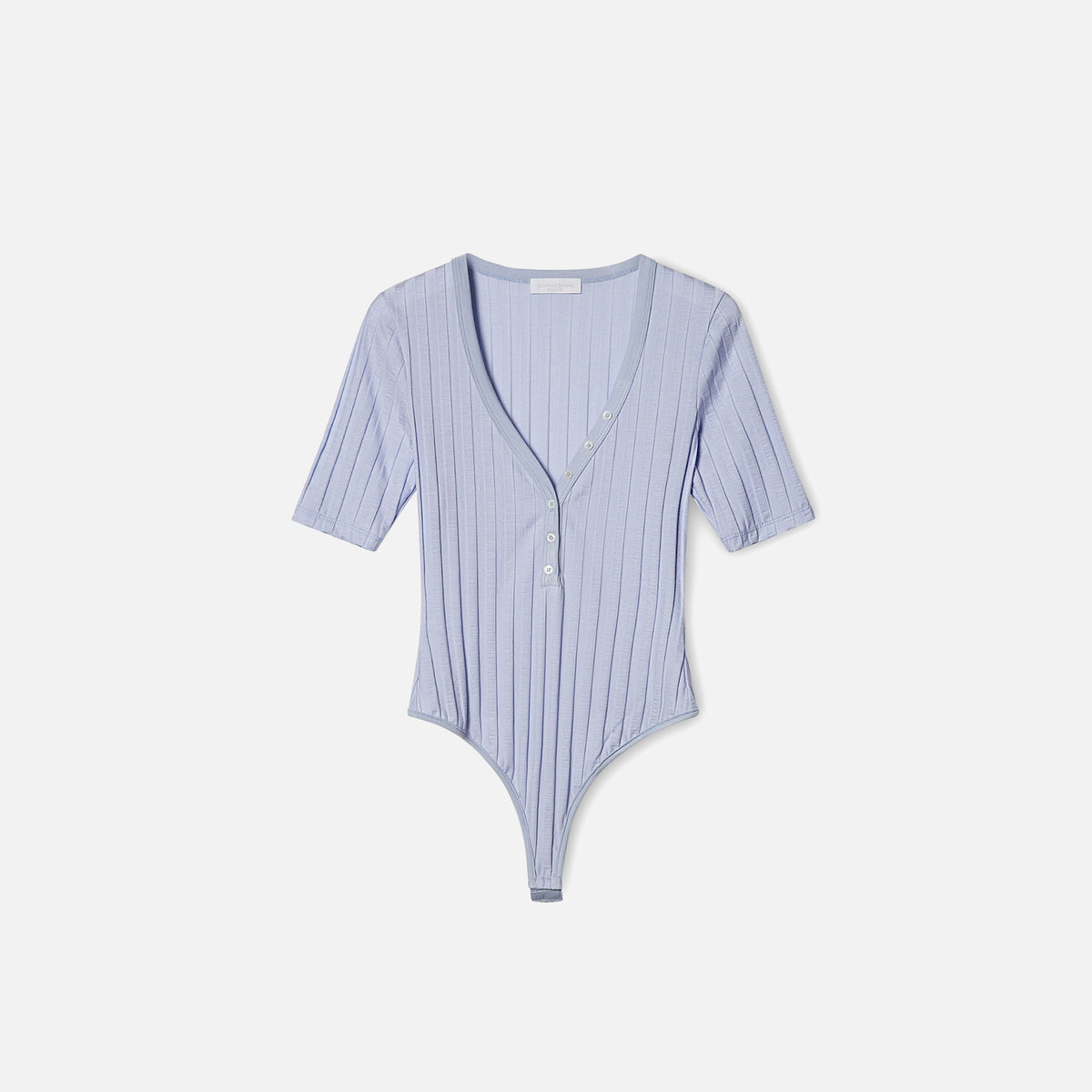 Jonathan Simkhai Connie Compact Rib Bodysuit - Sky