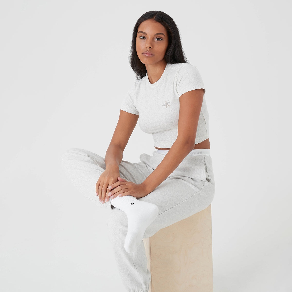 Kith Women for Calvin Klein Chelsea Sweatpant II - Light Heather Grey