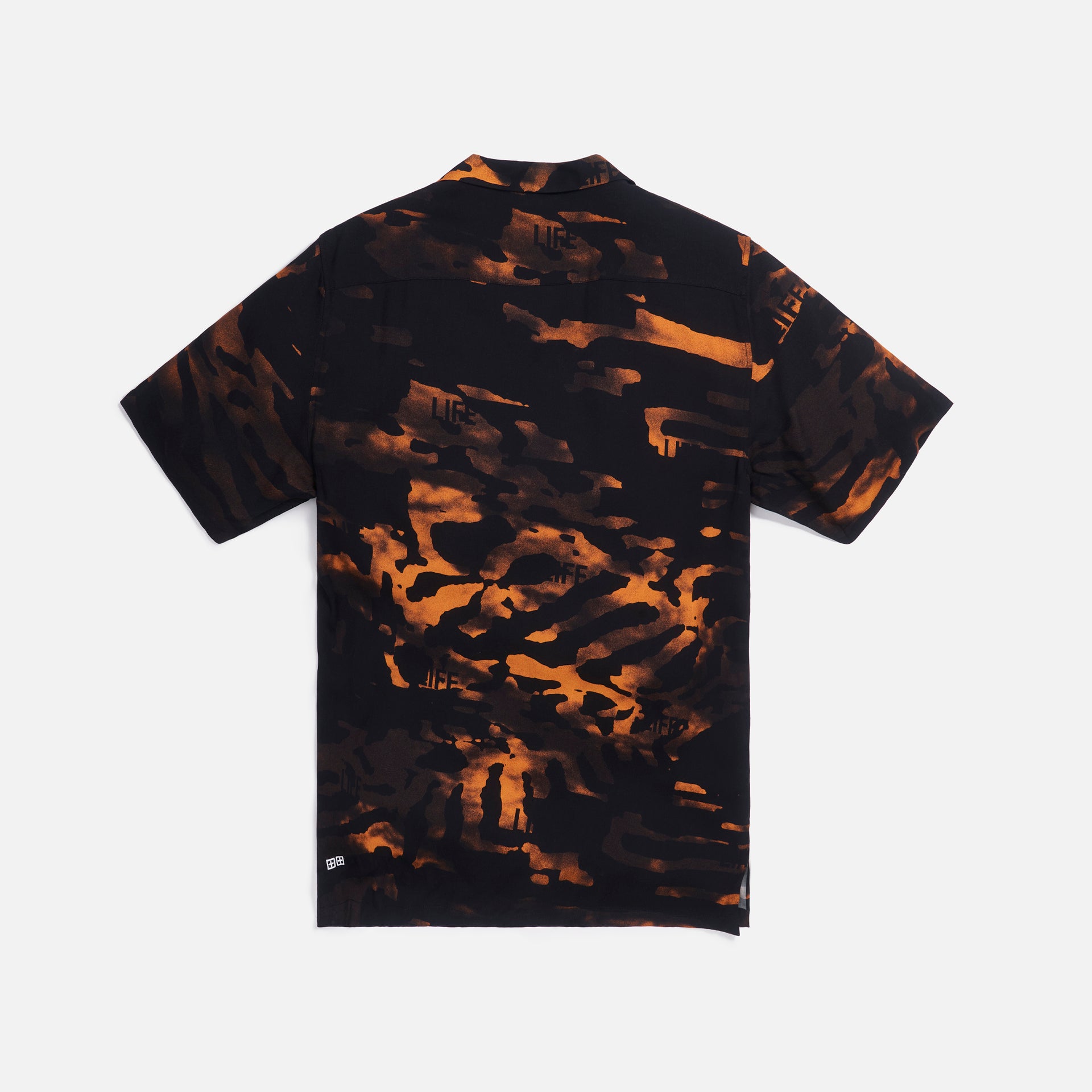 Ksubi Life Resort Button-Up Shirt - Black / Orange