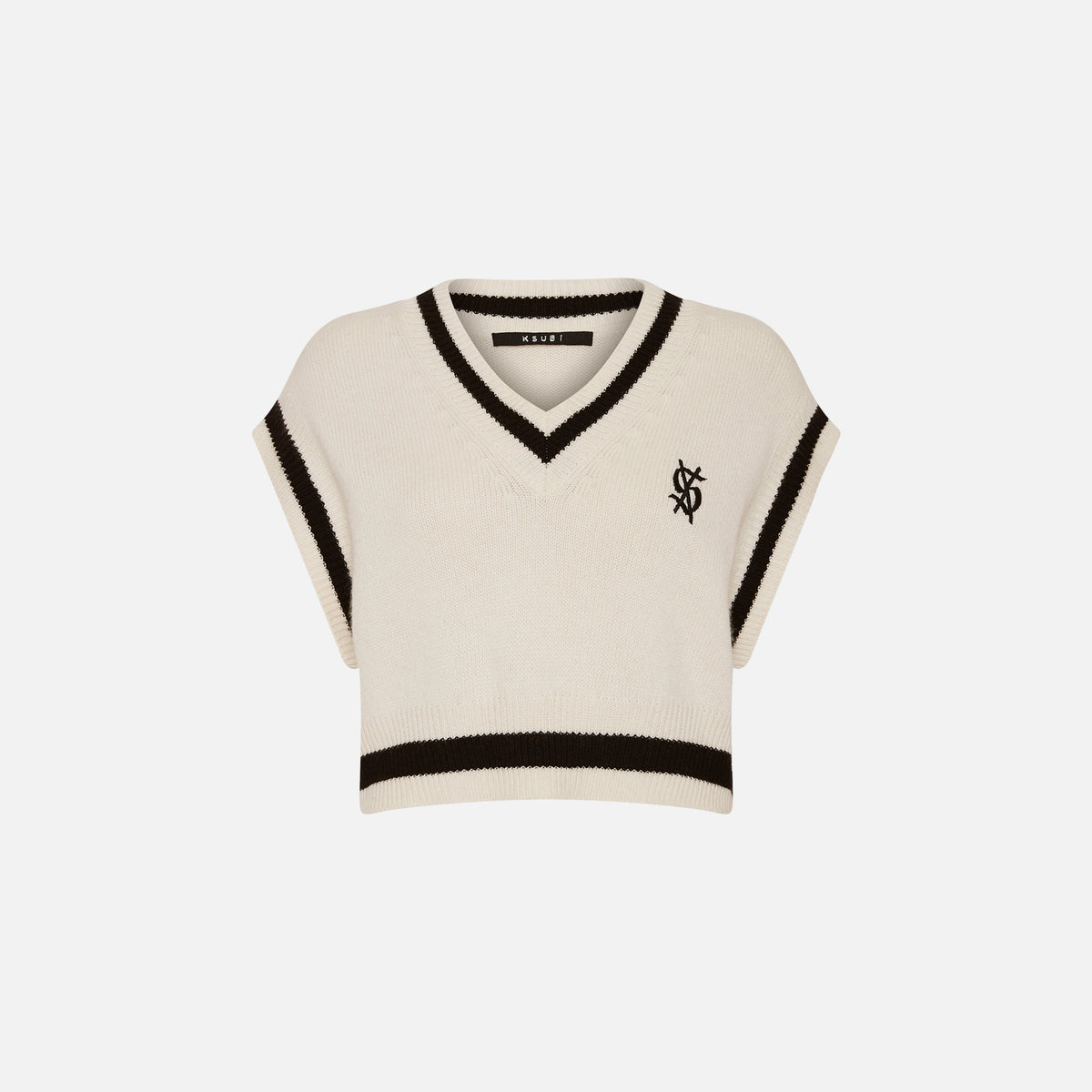 Ksubi Cross Dollar Knit Vest - White