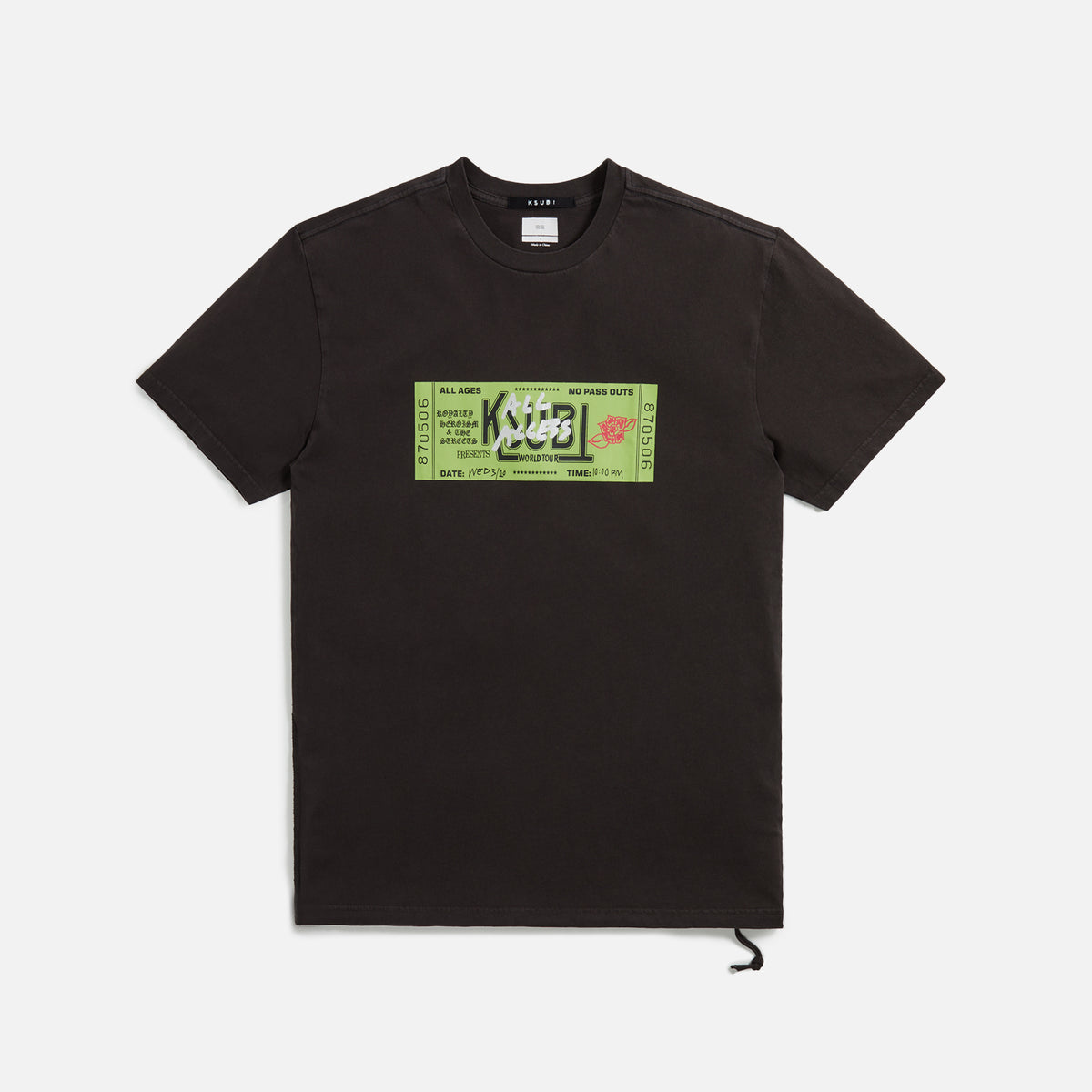 Ksubi Ticket Biggie Tee - Faded Black