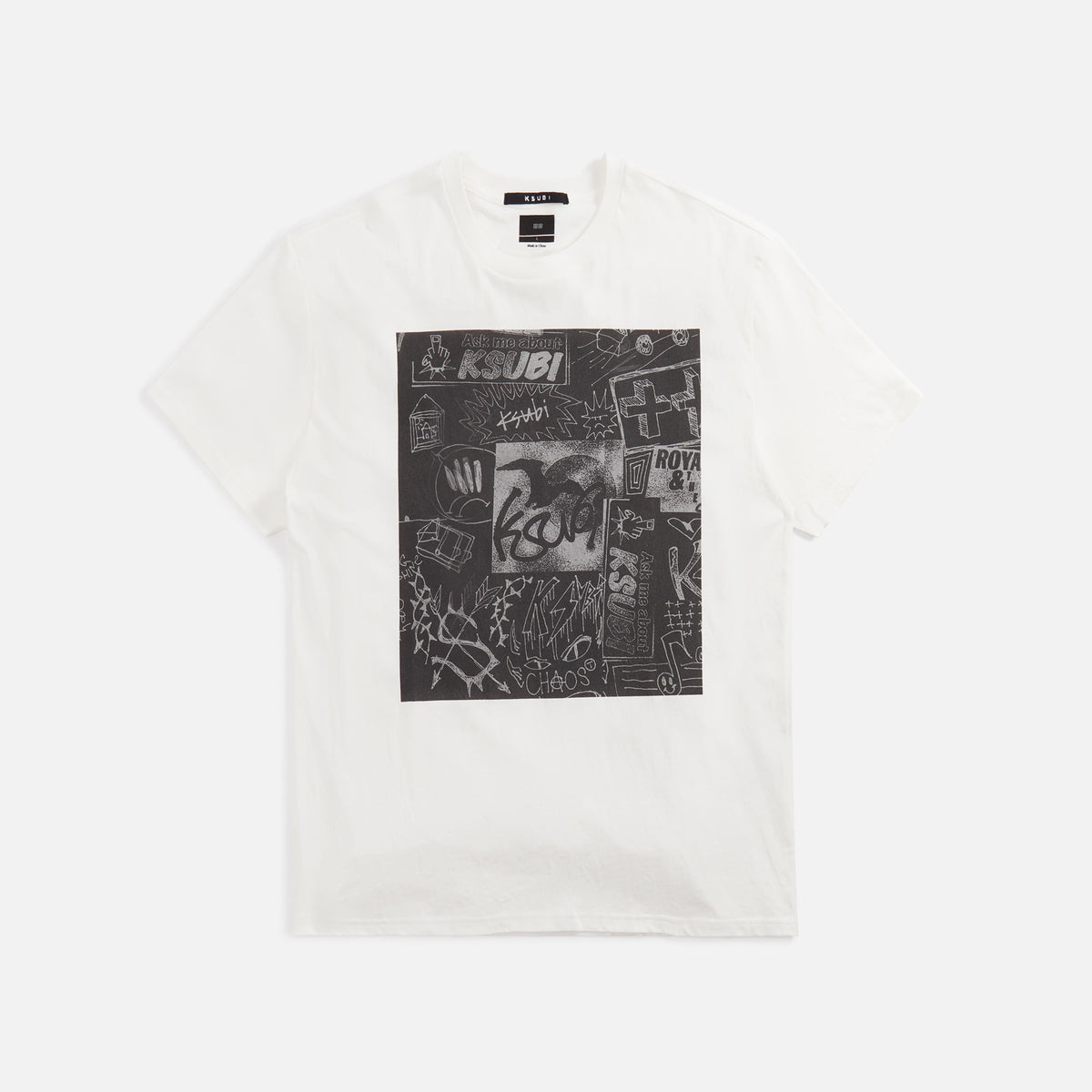 Ksubi Mash Up Biggie Tee - White