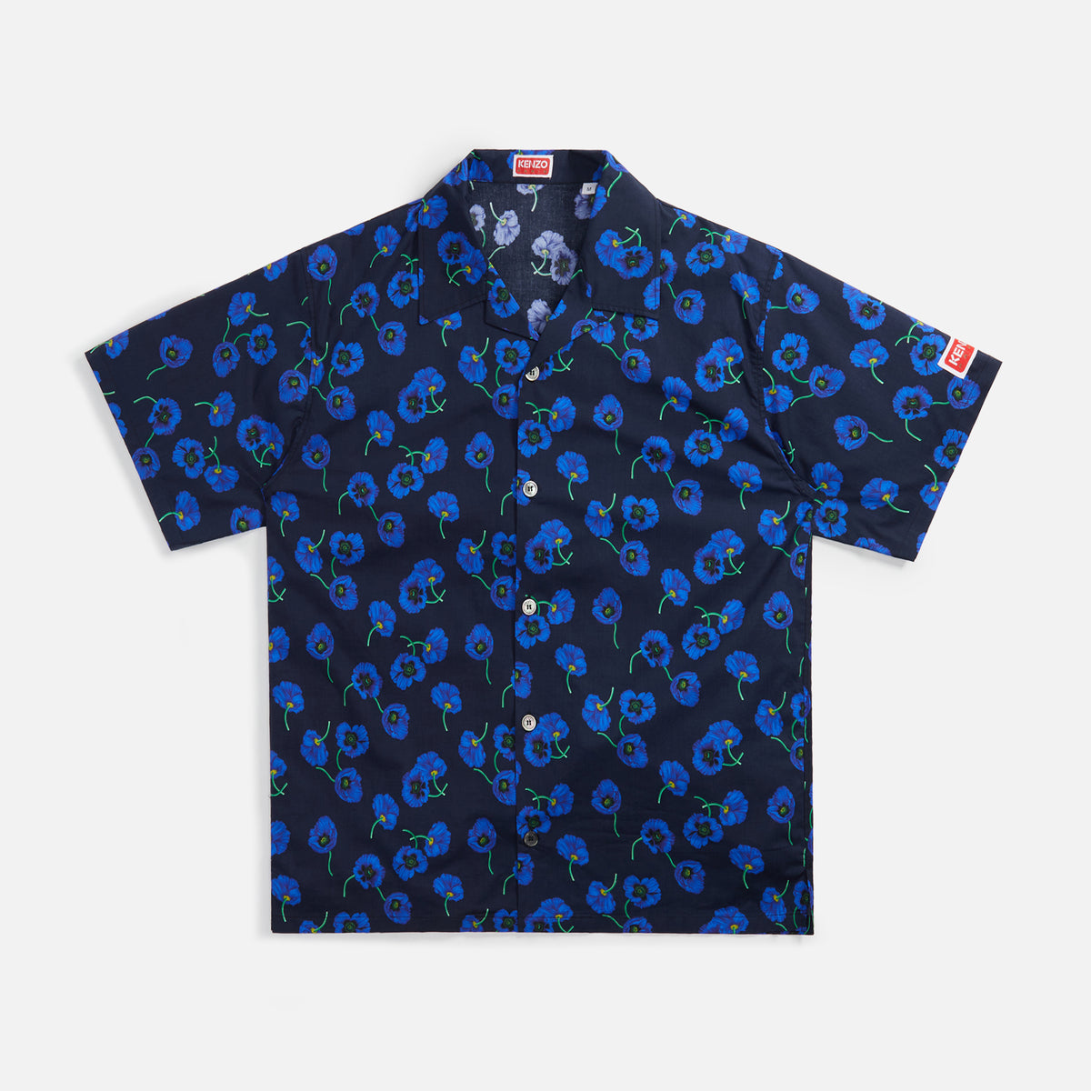 Kenzo Printed Short Sleeve Shirt - Midnight Blue