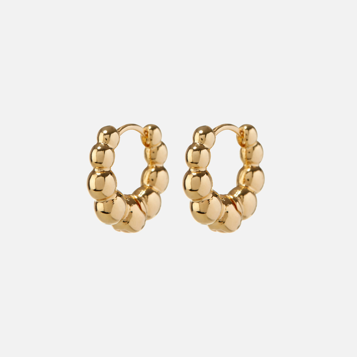 Luv AJ Mini Beaded Bella Huggies - Gold
