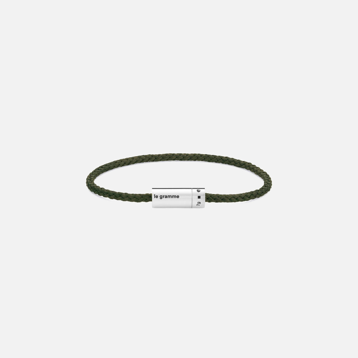 Le Gramme 7g Nato Cable Bracelet - Green
