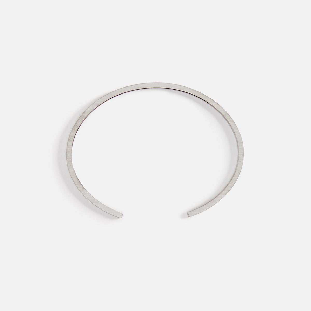 Le Gramme 7g Bracelet Slick Brushed 925 Black Sterling Silver -Silver / Black