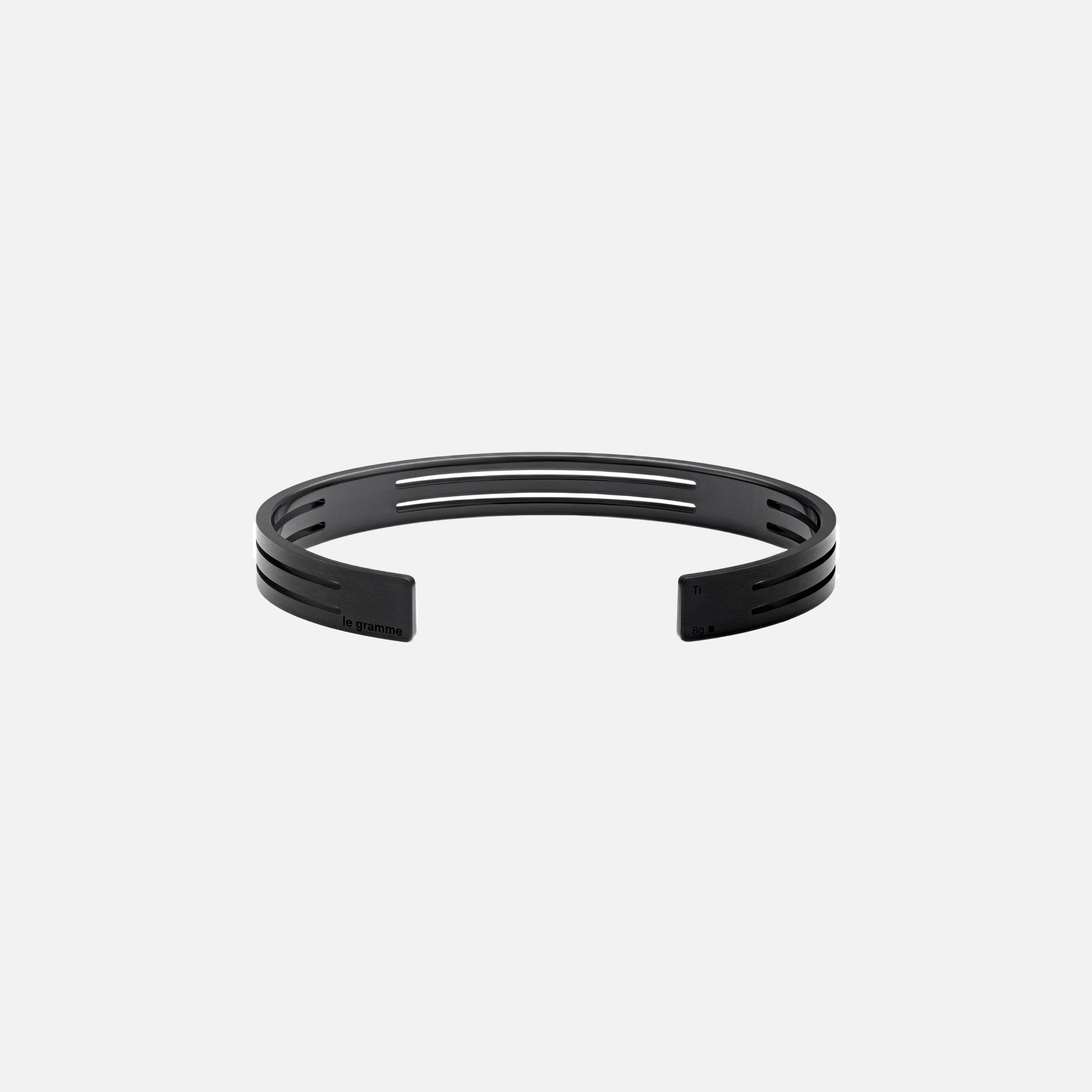 Le Gramme 8g Perforated Ribbon Bracelet - Silver