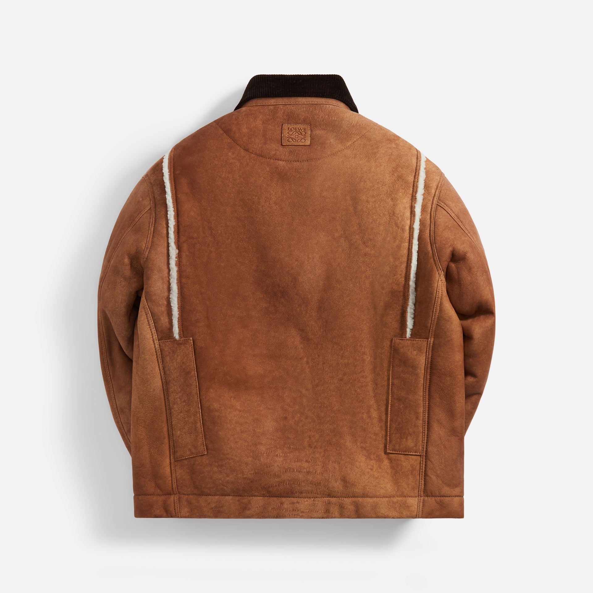 Loewe Shearling Workwear Jacket - White / Camel
