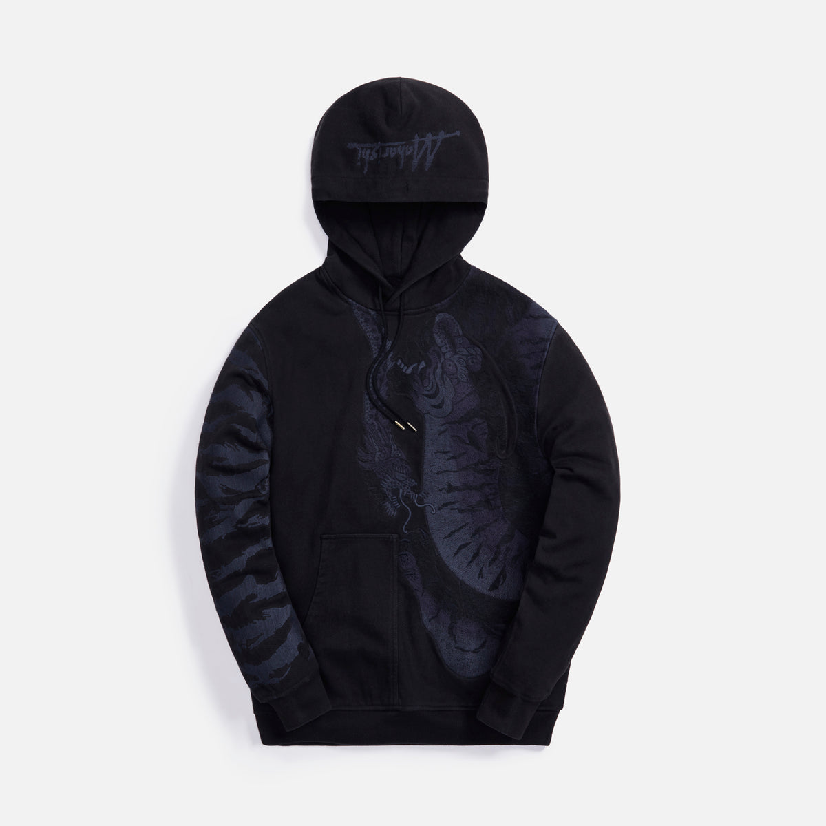 Maharishi Tonal Tiger Hoodie - Black