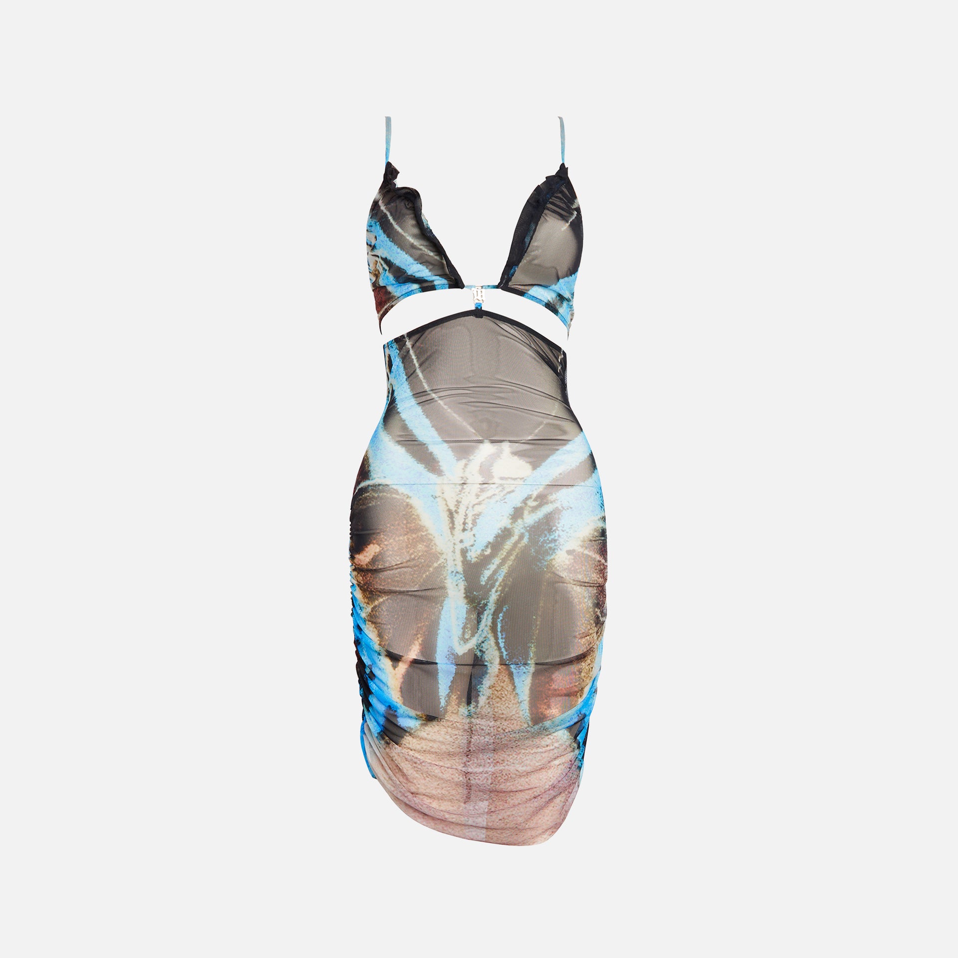 Misbhv Butterfly Boho Mini Dress - MLC Multi