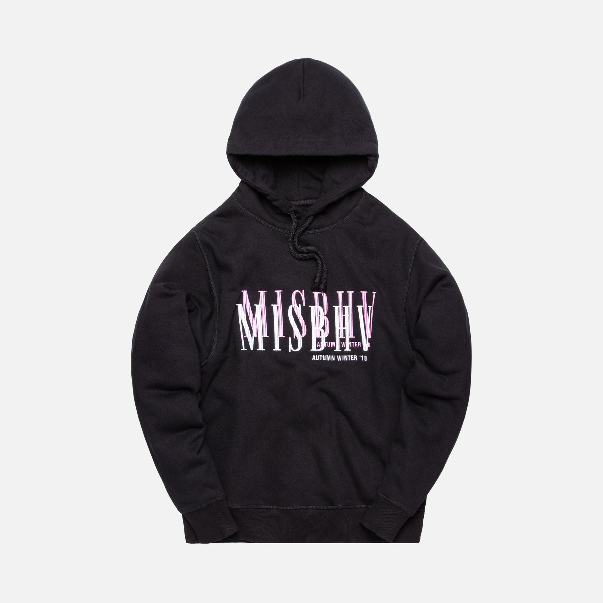 MISBHV Double Embroidered Hoodie - Black
