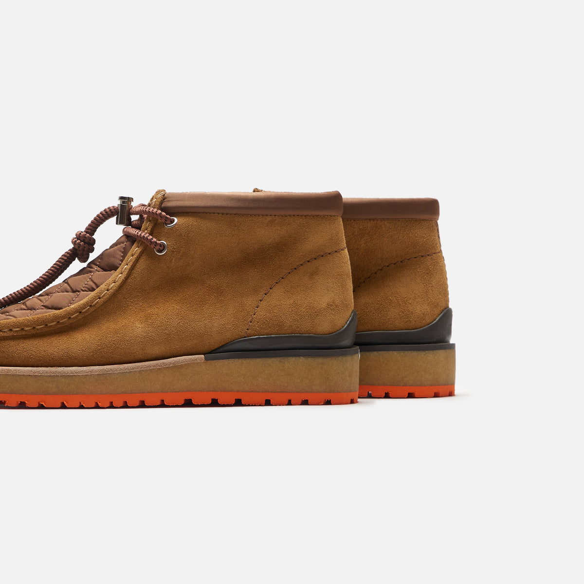 Moncler 1952 x Clarks Wallabee - Khaki / Orange