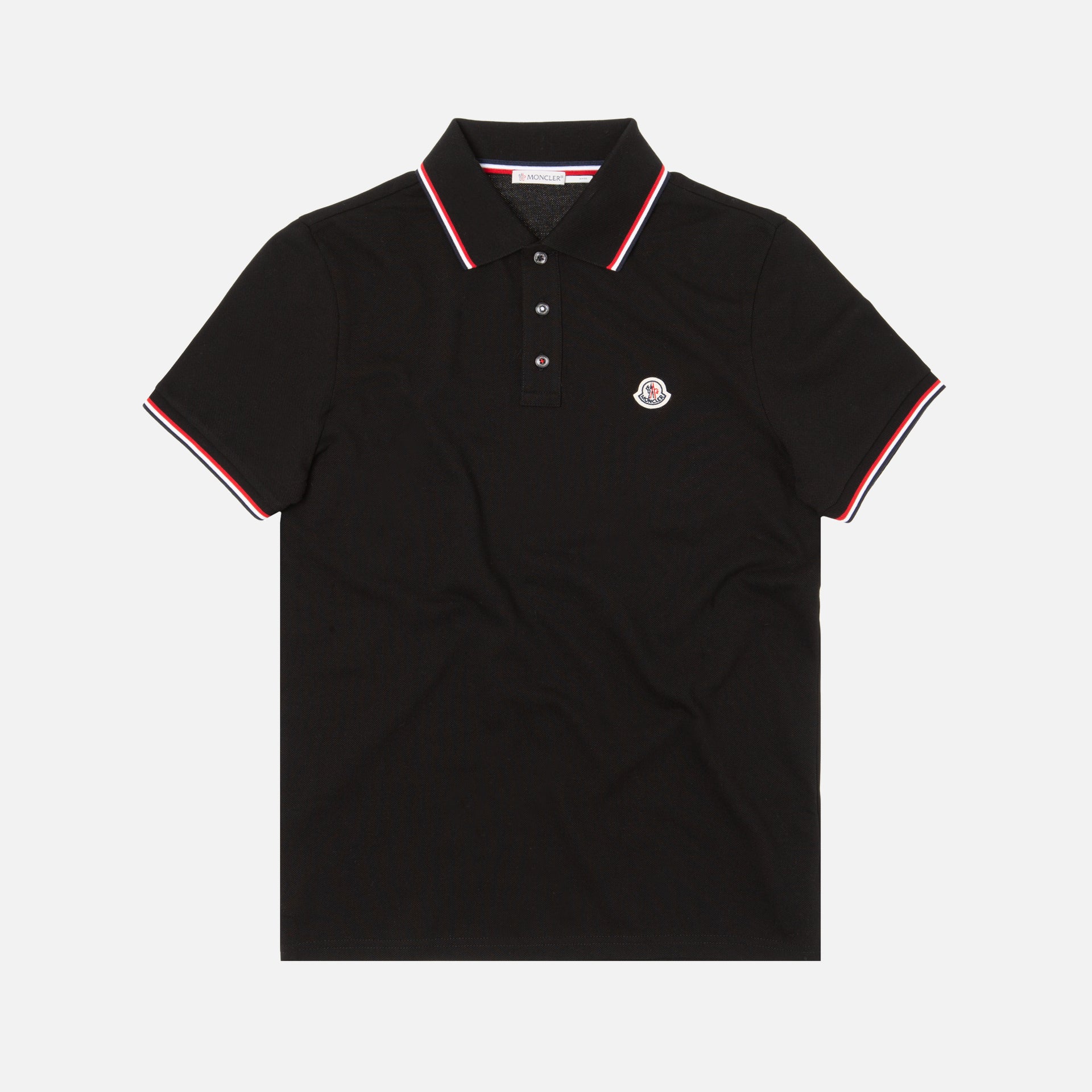 Moncler Maglia Polo Manica Corta - Black