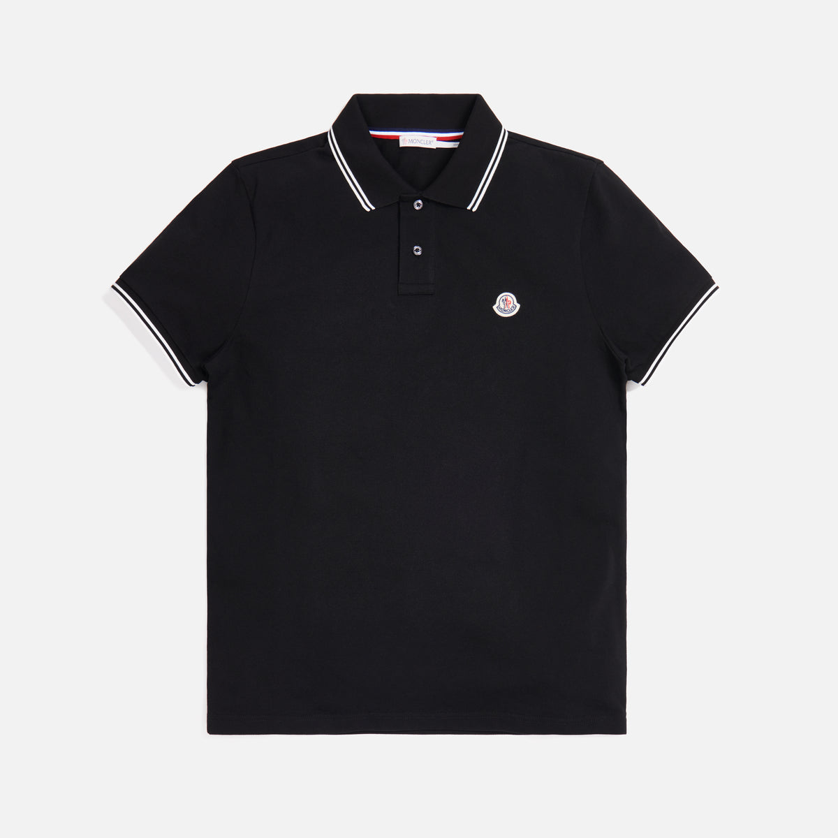 Moncler Maglia Polo Manica Corta - Black