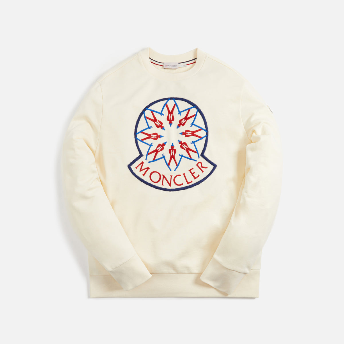 Moncler Embroidered Crewneck Sweatshirt - Ivory