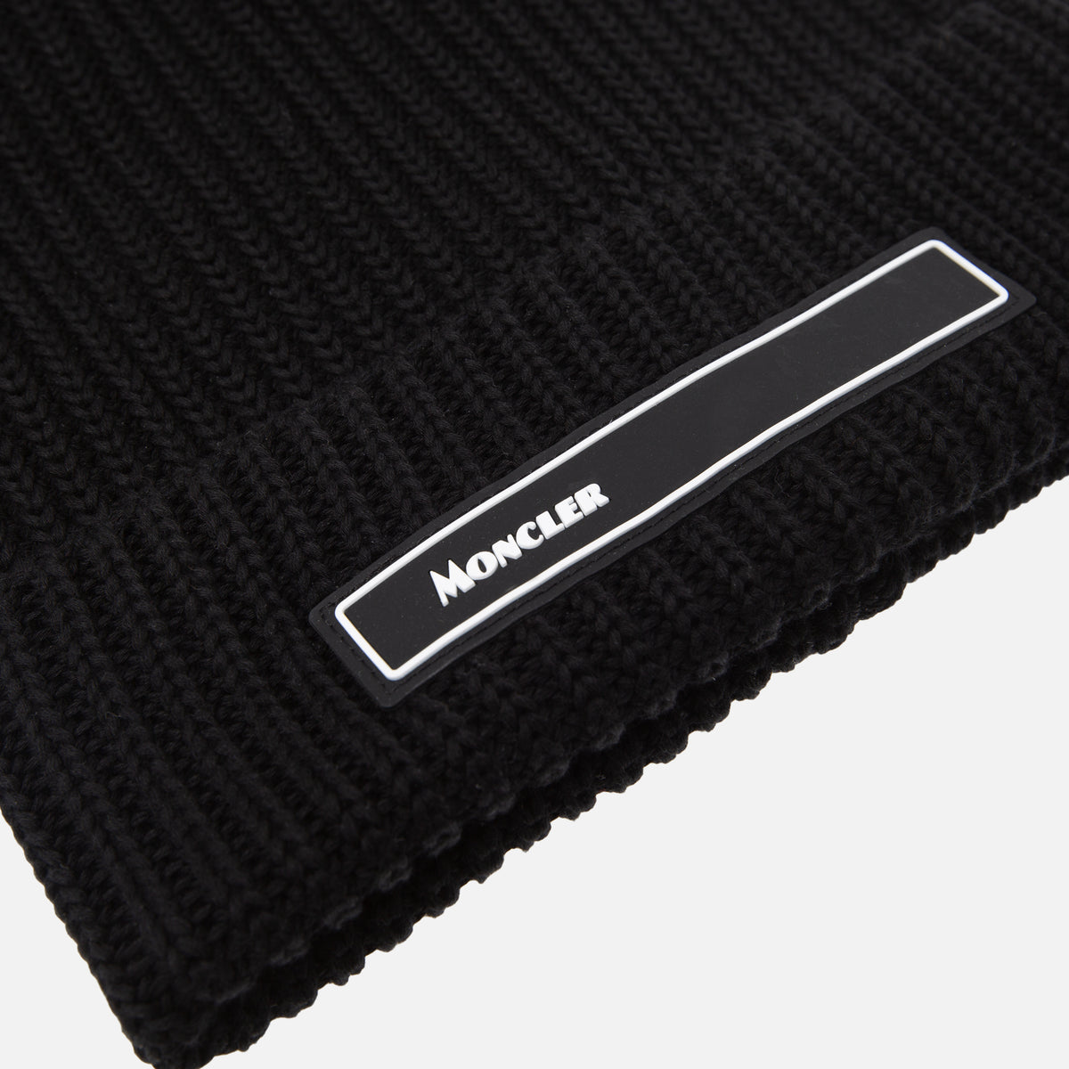 Moncler Berretto Tricot Beanie - Black