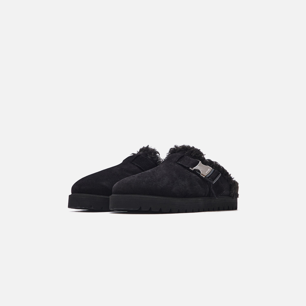 Moncler Mon Mule Slide Shoes - Black