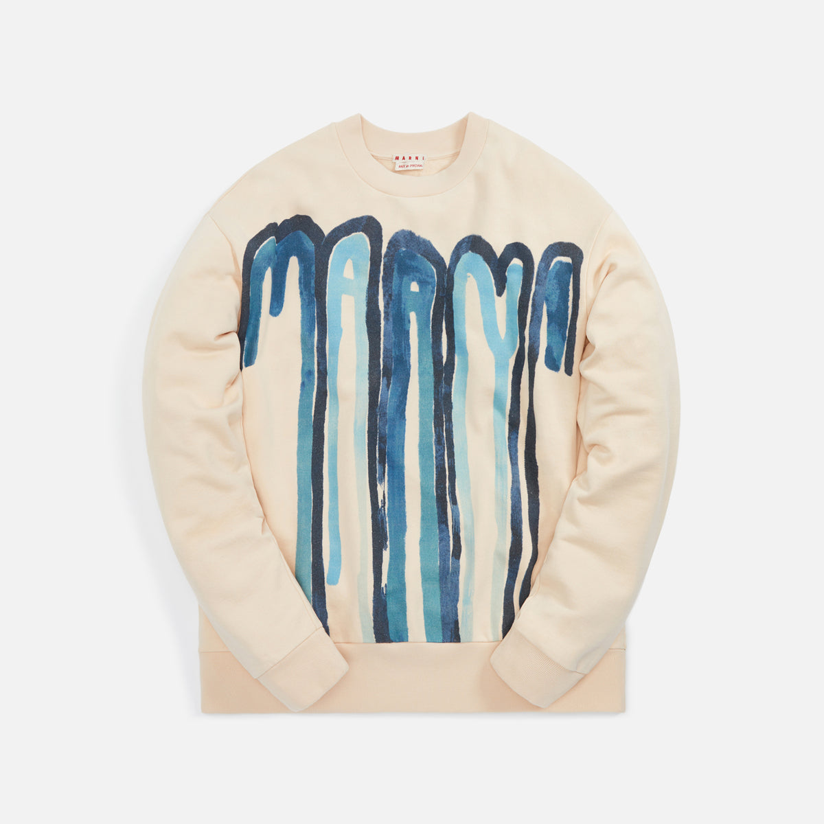 Marni Dripping Logo Crewneck Sweatshirt - Bluette