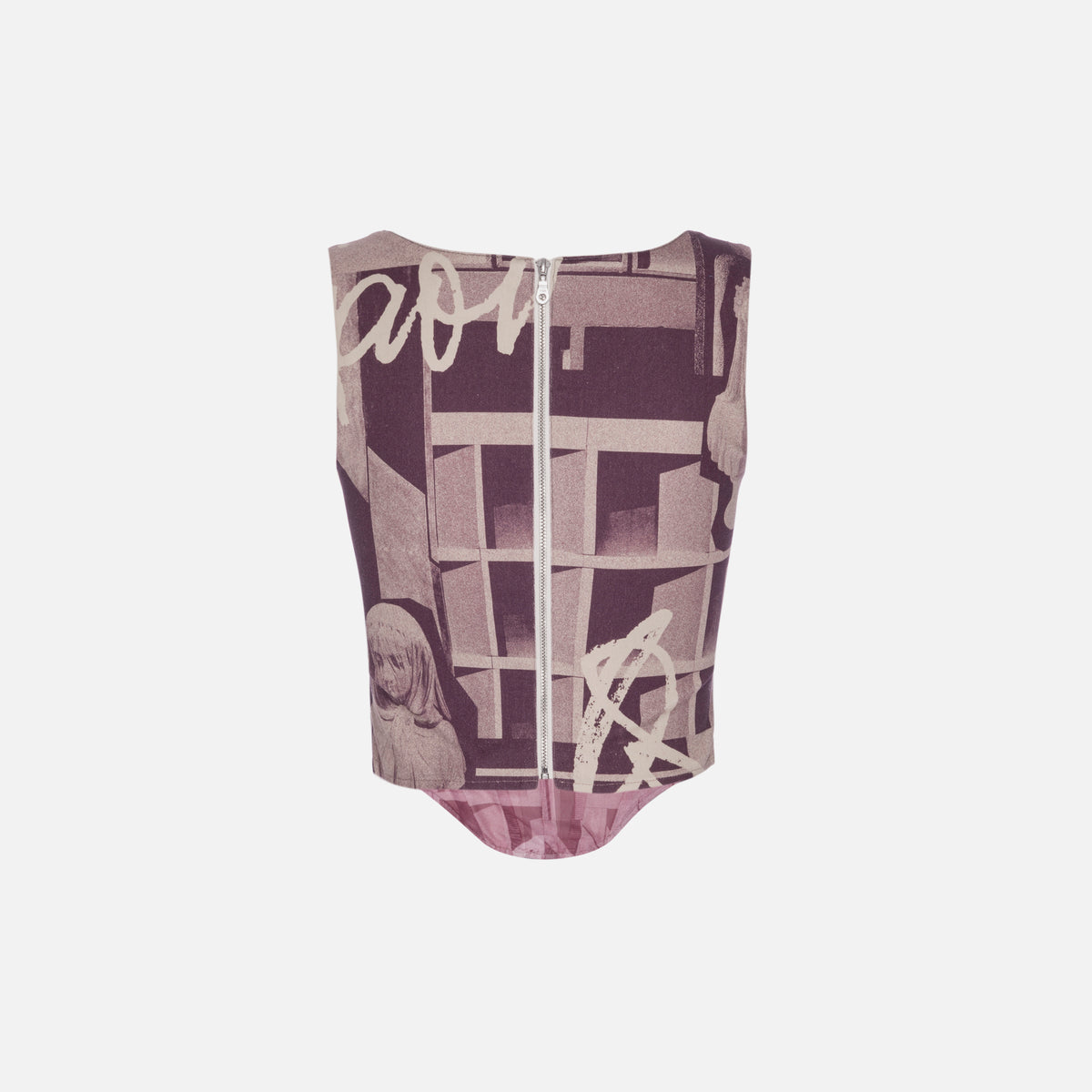 Miaou Campbell Corset - Stone Mauve