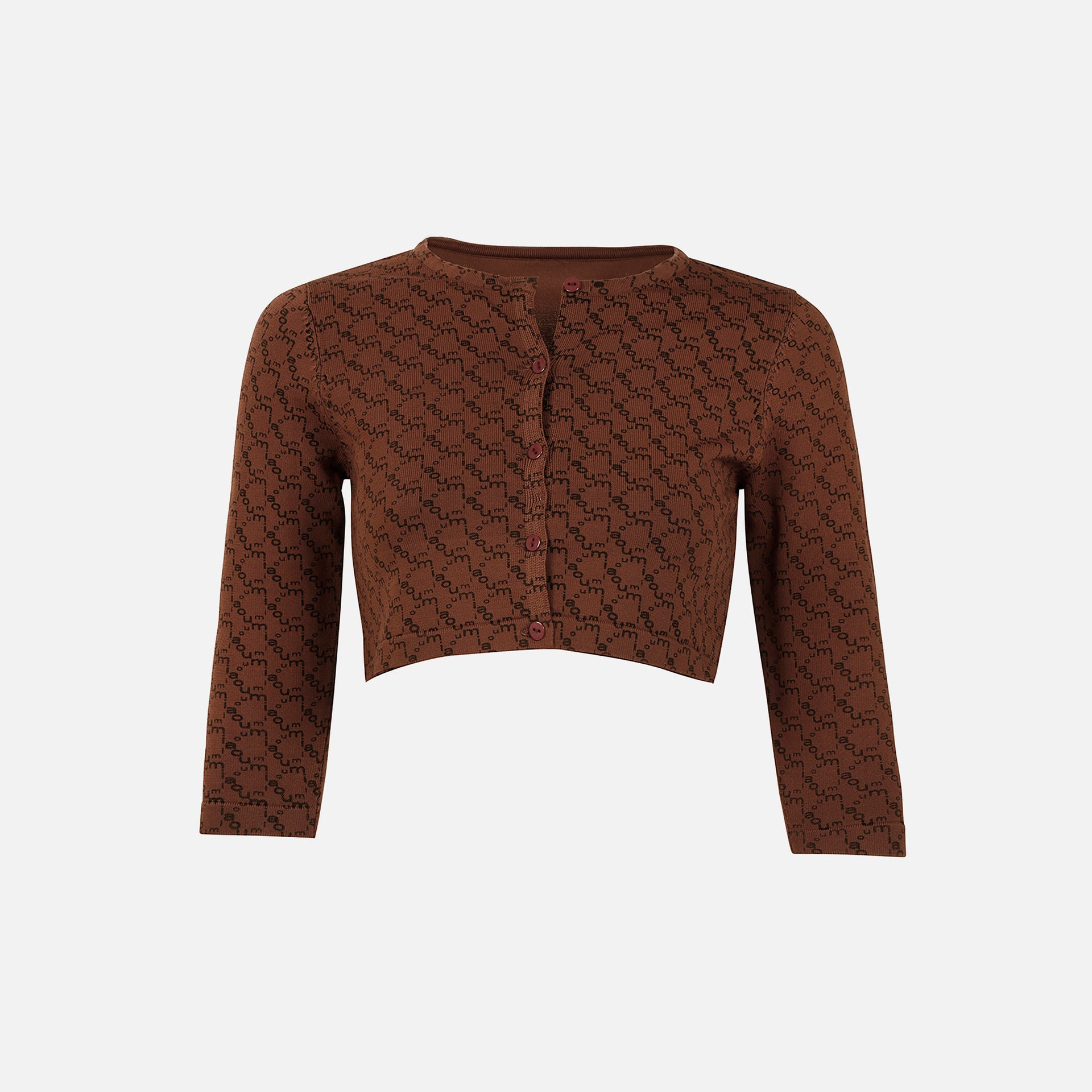 Miaou The Cardi - Mocha Jacquard
