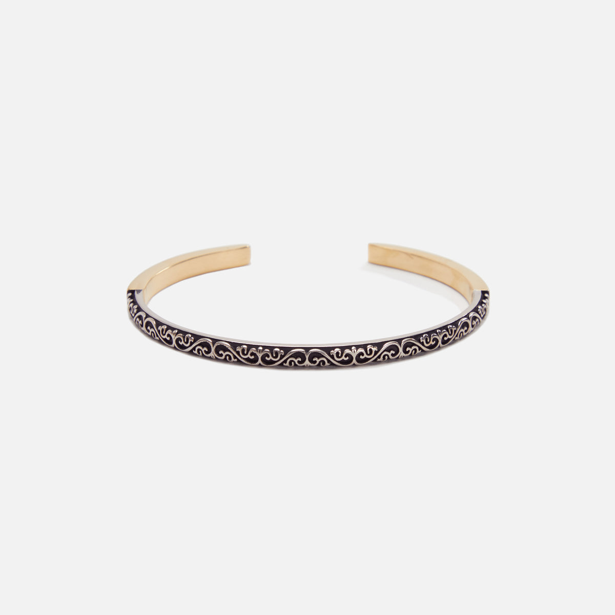 Margiela Ornate Cuff Bracelet - Yellow / Gold
