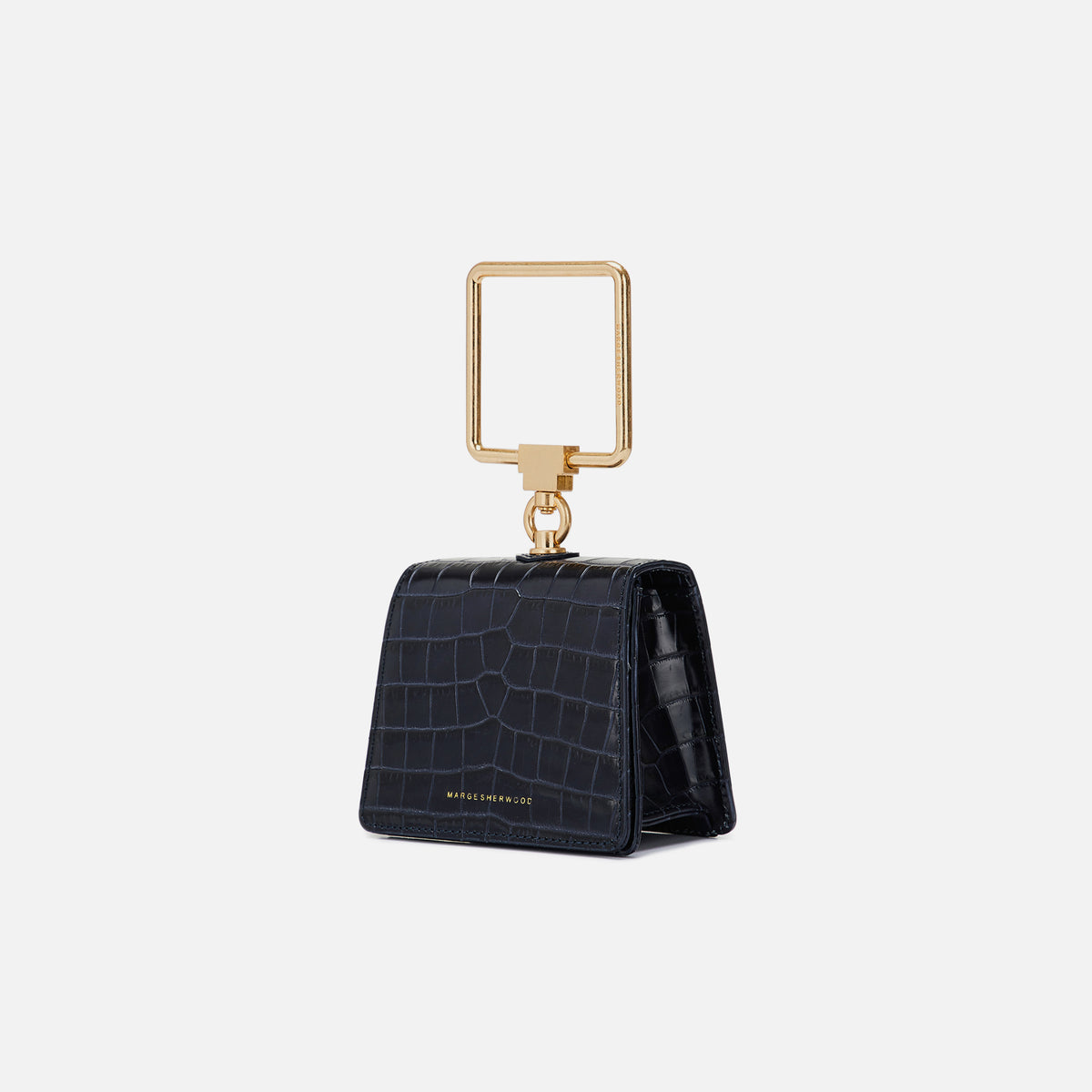 MARGESHERWOOD Pump Handle Mini - Navy Croc