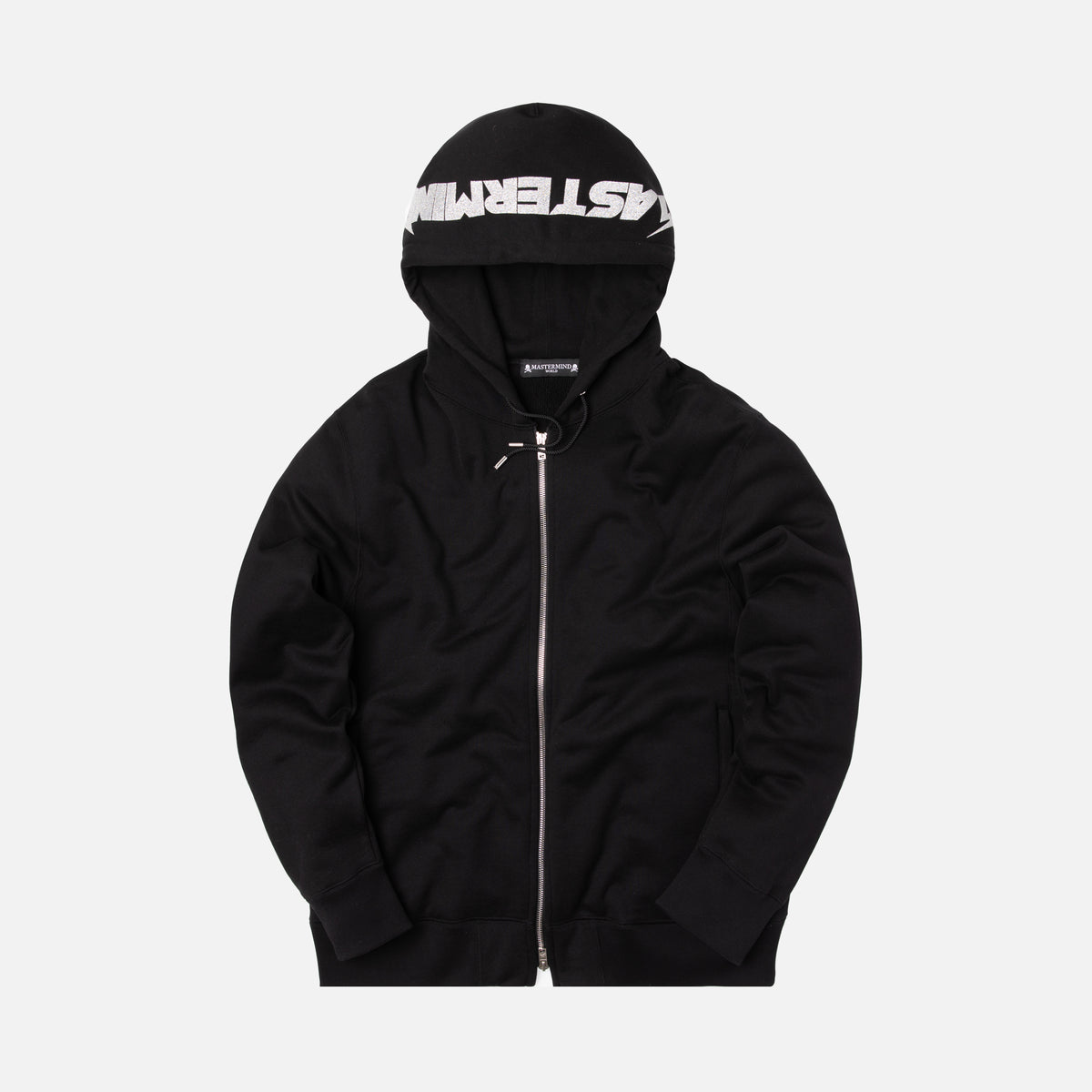 Mastermind World Zip-Up Skull Hoodie - Black