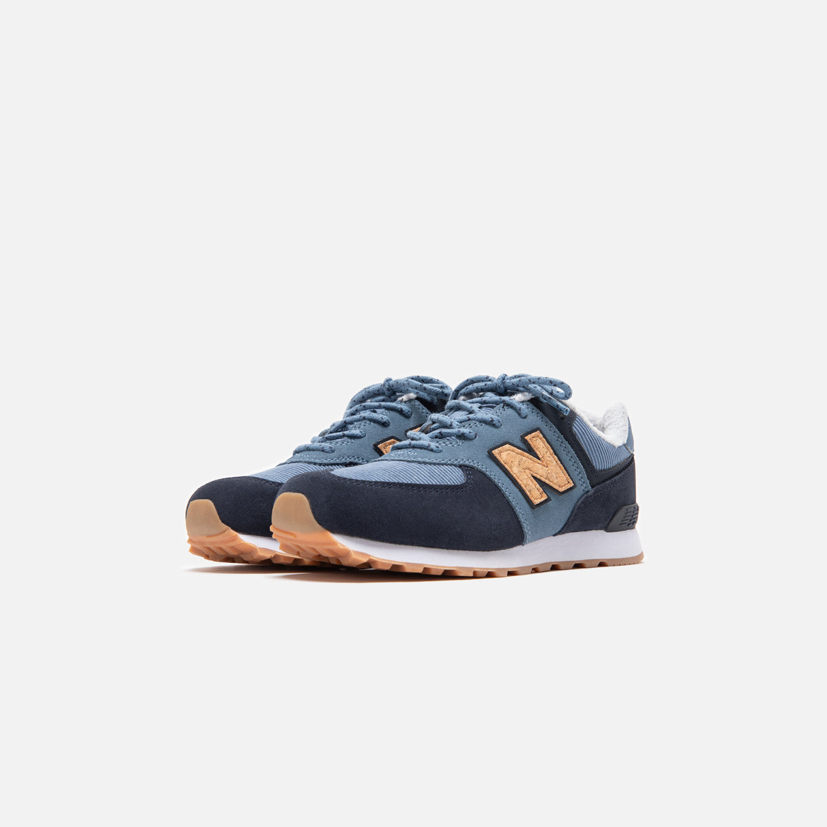 New Balance 574 Classic Winter Grade School - Chambray / Eclipse