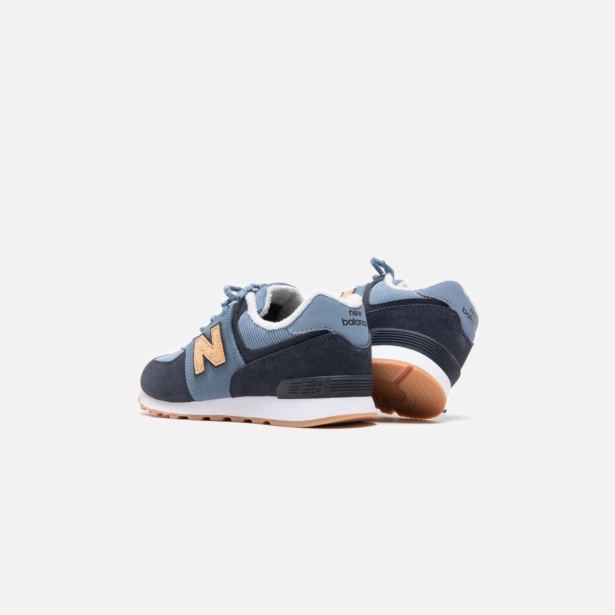New Balance 574 Classic Winter Grade School - Chambray / Eclipse