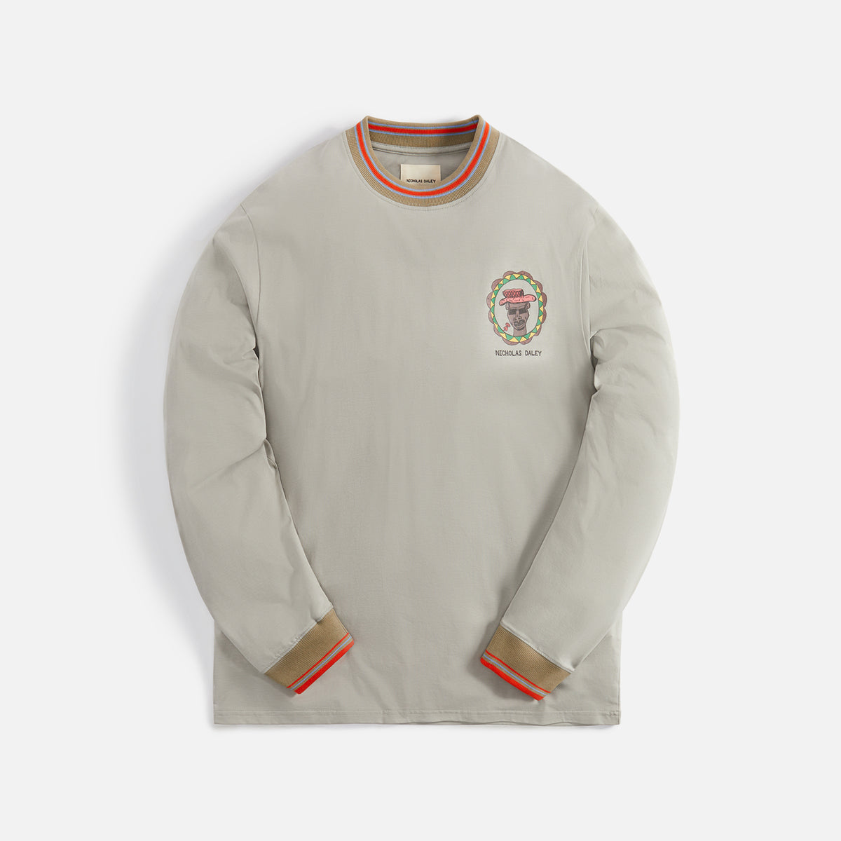 Nicholas Daley Long Sleeve Calypso Tee - Washed Green