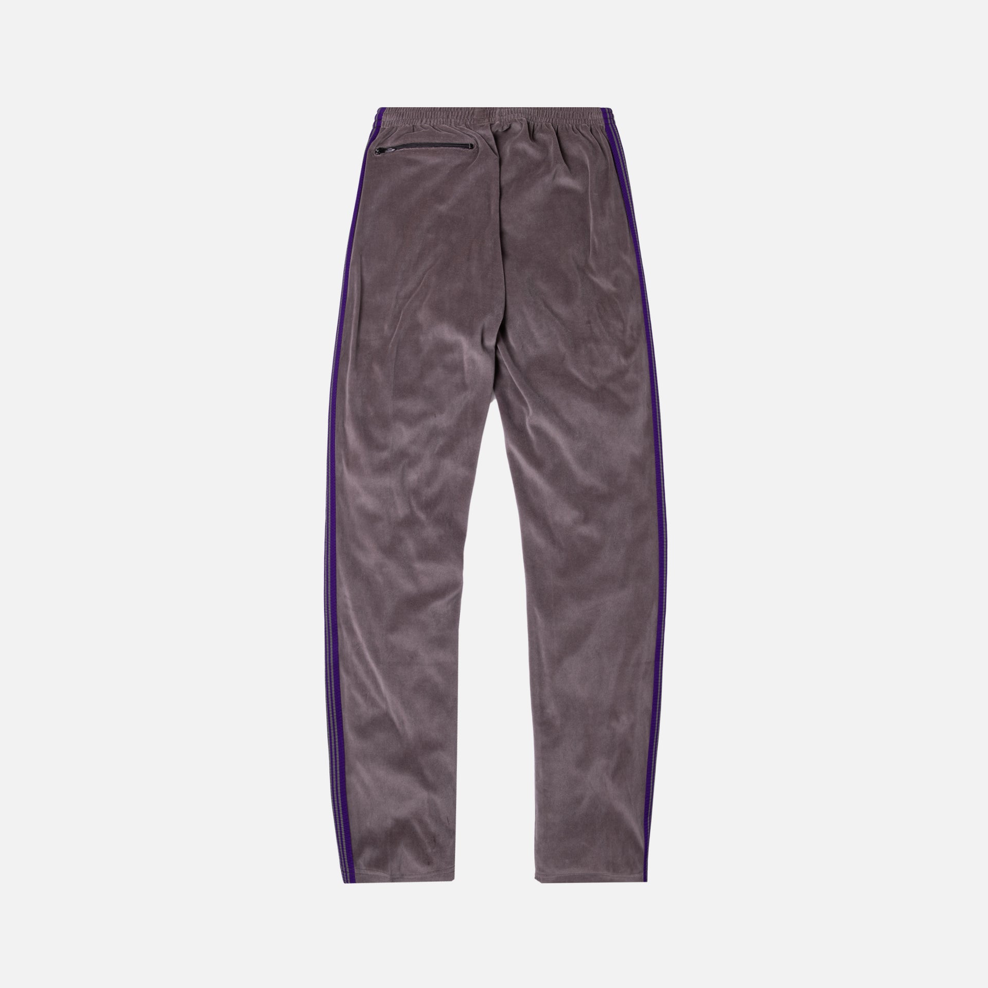 Needles Narrow Velour Track Pant - Grey