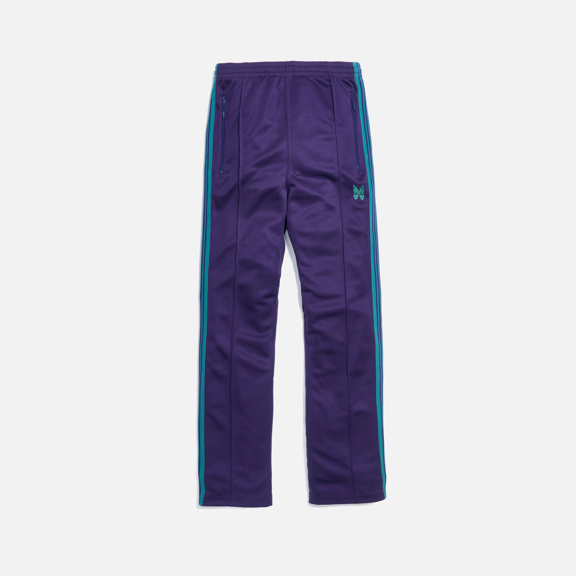 Needles Narrow Track Pant Poly - Smooth Eggplant