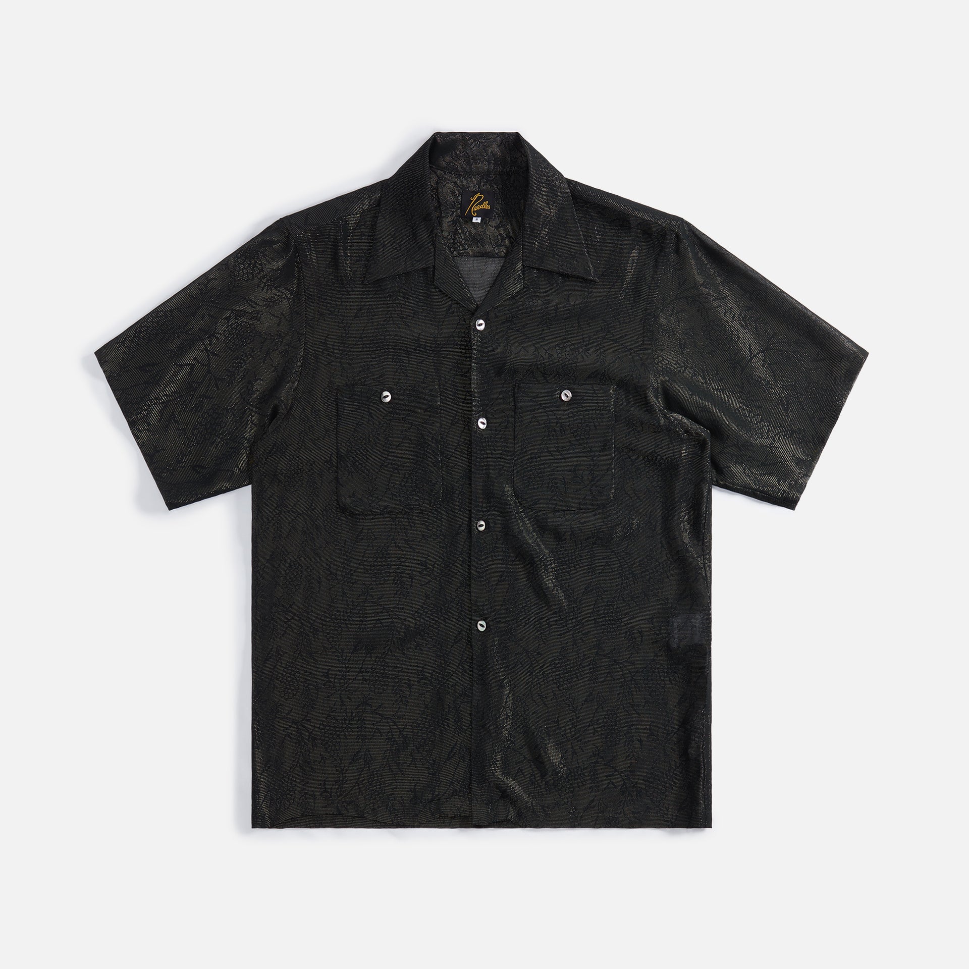 Needles One-Up Shirt Botanical Lame Jacquard - Gold